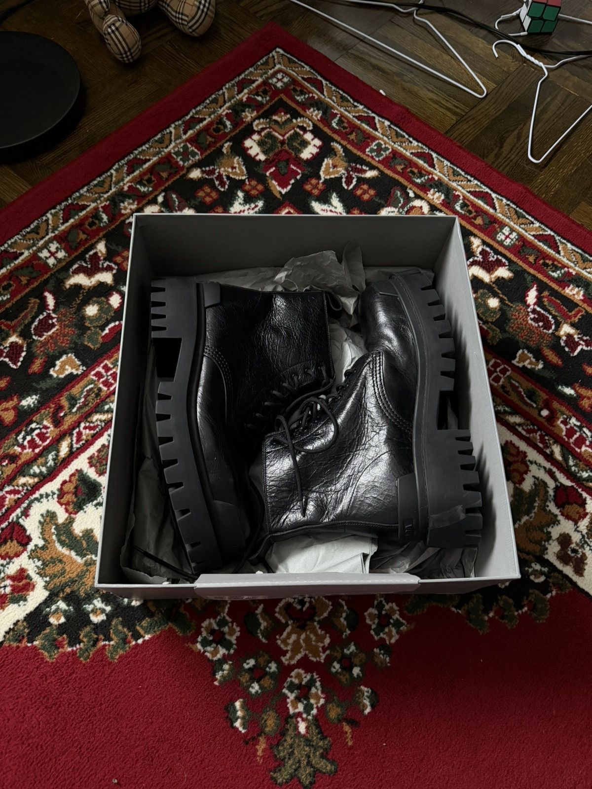 Balenciaga Balenciaga Strike Boots Leather Black Size 43 Size US 9.5 / EU 42-43 - 9 Thumbnail