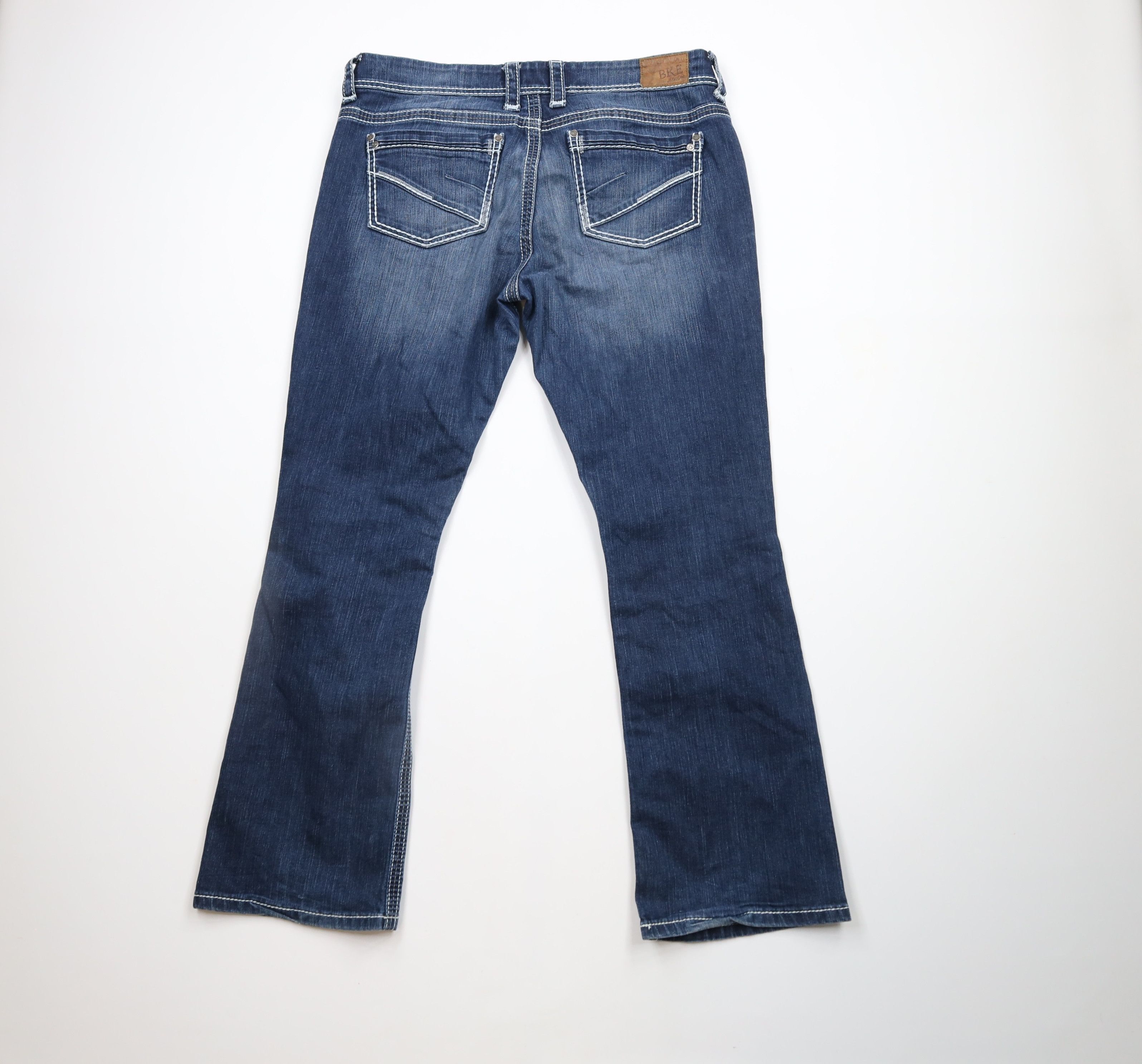 BKE × Vintage Buckle BKE Payton Thick Stitch Bootcut Stretch Denim Jeans Size 34" / US 12 / IT 48 - 10 Thumbnail