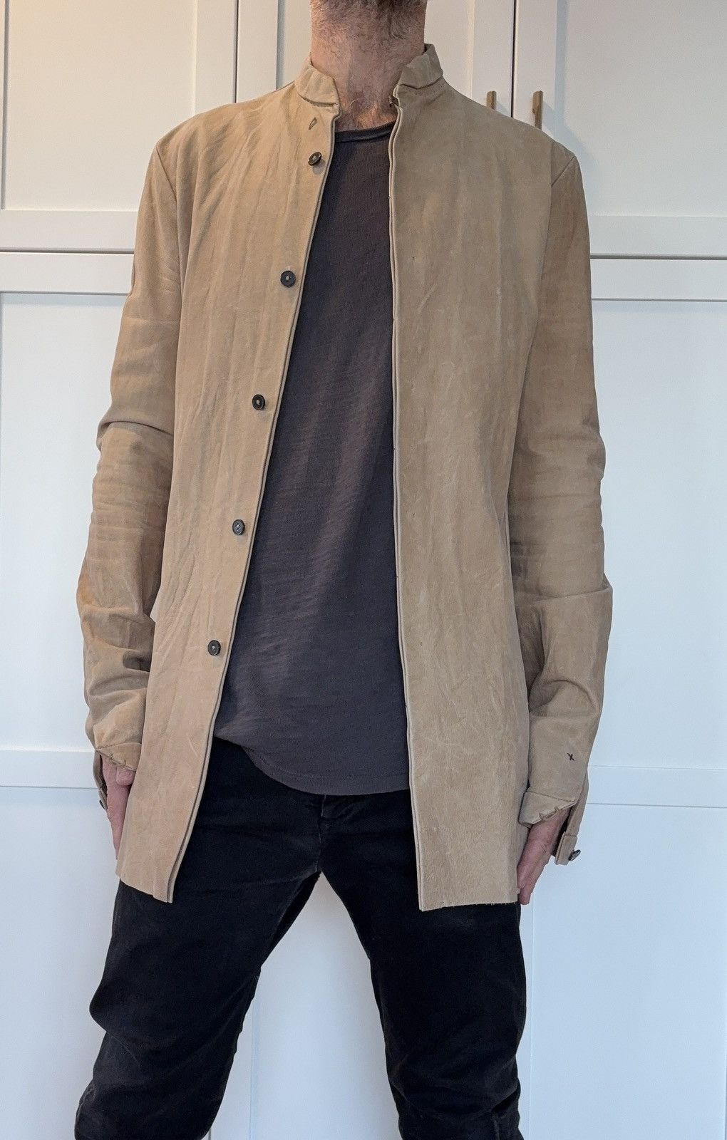 Ma+ Leather Long Shirt Size US S / EU 44-46 / 1 - 2 Thumbnail
