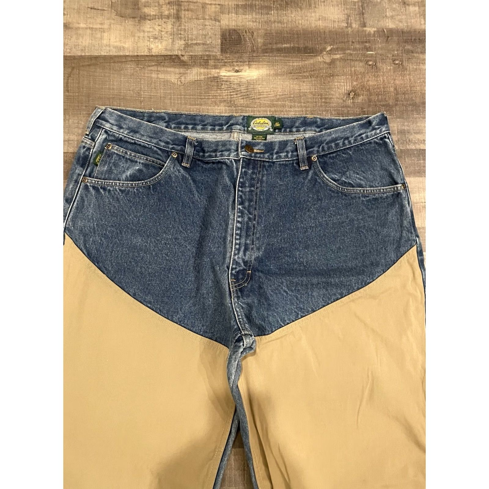 Vintage Cabela's Pants Mens 34 Inseam 34 Duck Canvas Cargo Outdoor Straight Leg Brown Cotton Regular Front Zipper Button Jeans Workwear Casual VTG No Size US 34 / EU 50 - 2 Thumbnail