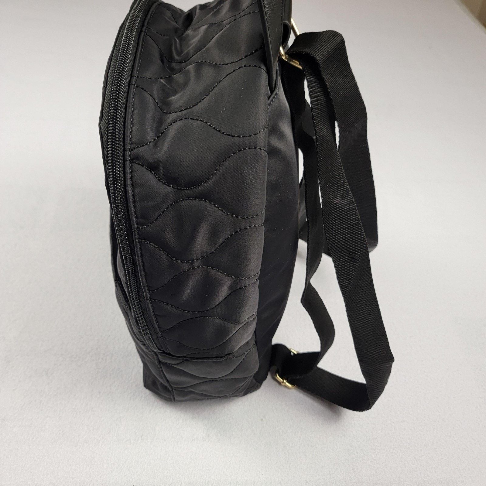 Tommy Hilfiger Tommy Hilfiger Backpack Womens Black Quilted Mini Bag Nylon Size ONE SIZE - 2 Thumbnail