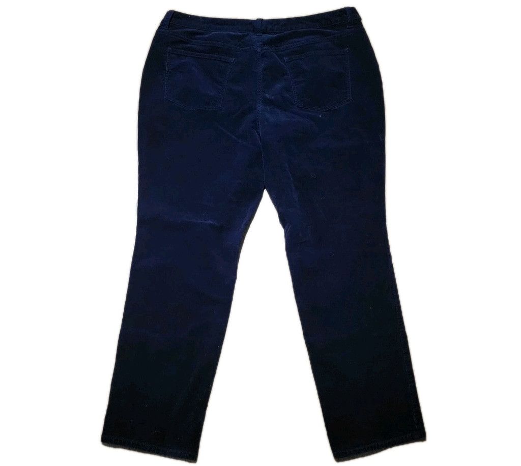 Talbots Talbots Simply Flattering 5 Pocket Straight Navy Corduroy Pa Size 40" / US 18 - 5 Thumbnail