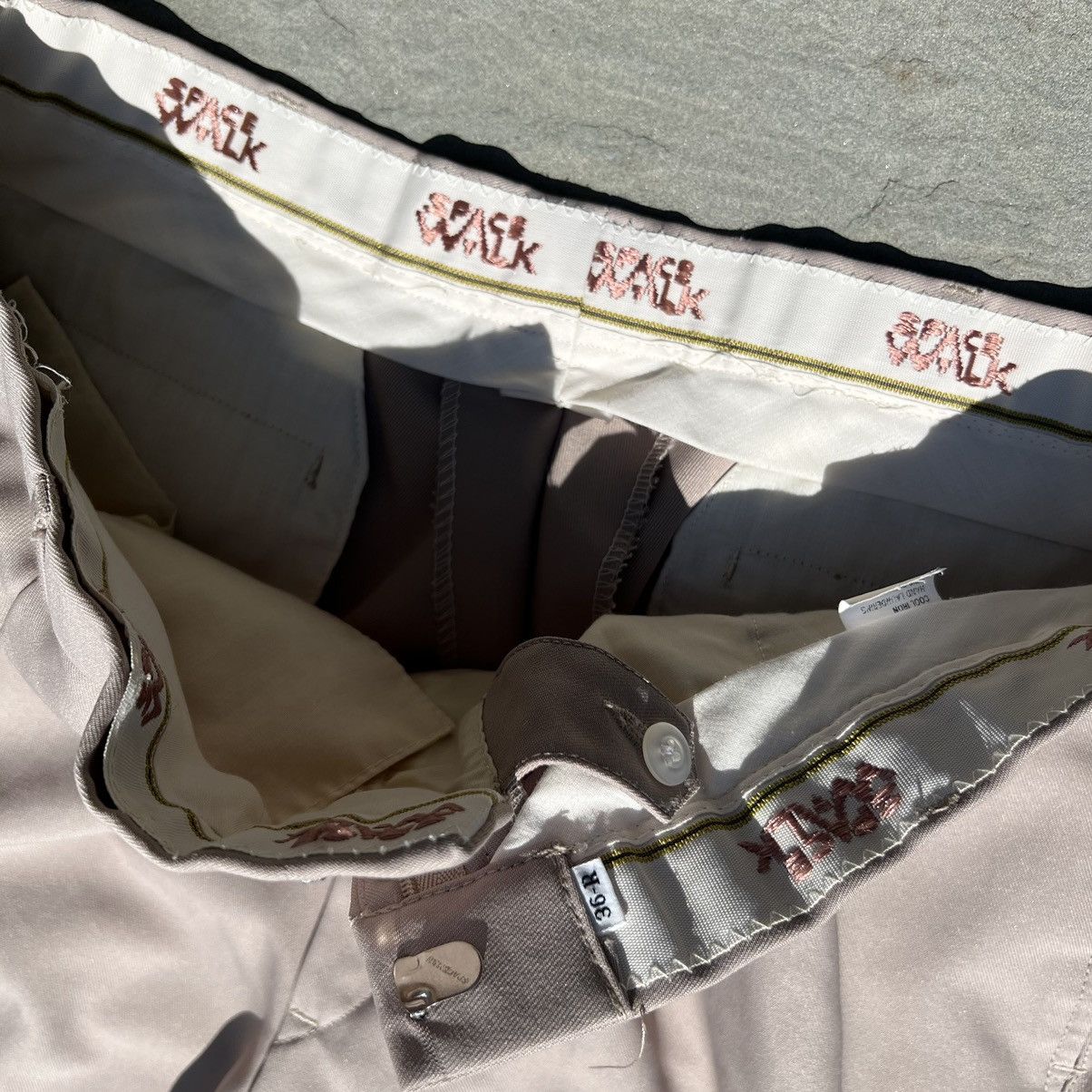 Other × Vintage Vintage 80s Pleated Khaki Pants Size US 33 - 3 Thumbnail