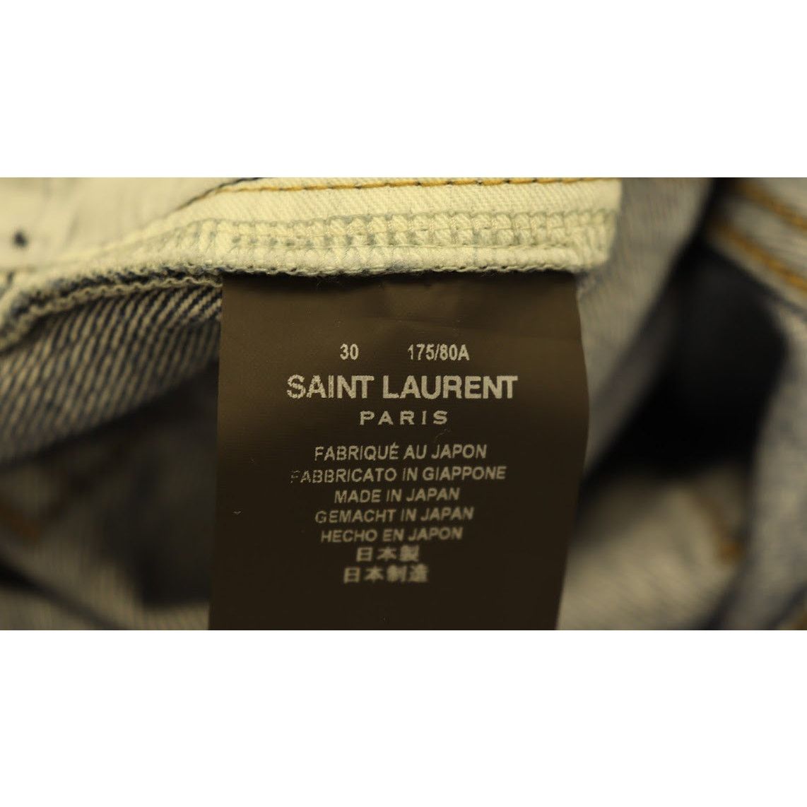 Saint Laurent Paris o1rshd1 Q:4 / D10 Denim Jeans in Blue Size US 30 / EU 46 - 9 Thumbnail