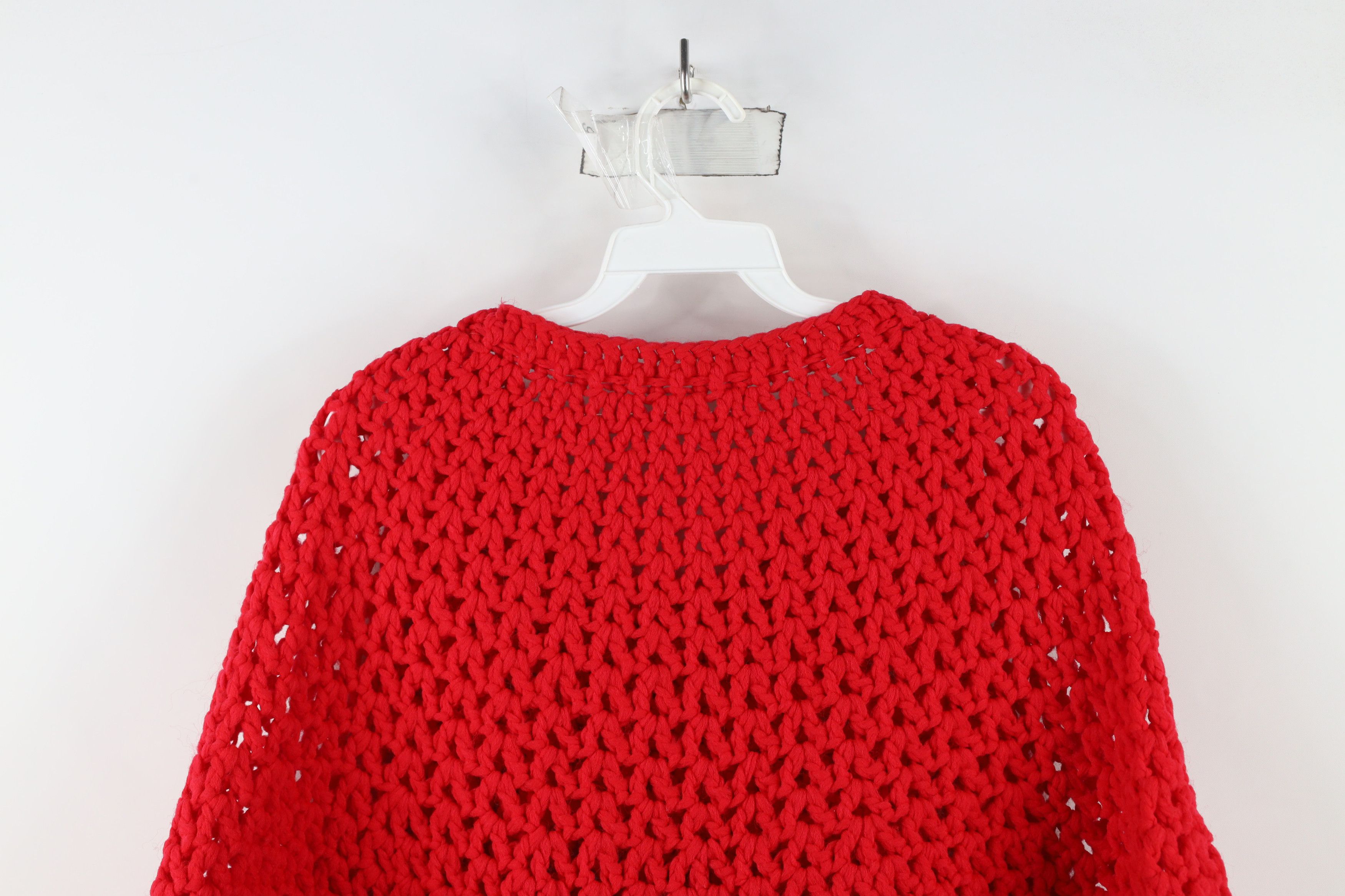 Vintage Vintage 60s 70s Streetwear Fringed Poncho Sweater USA Size ONE SIZE - 9 Thumbnail