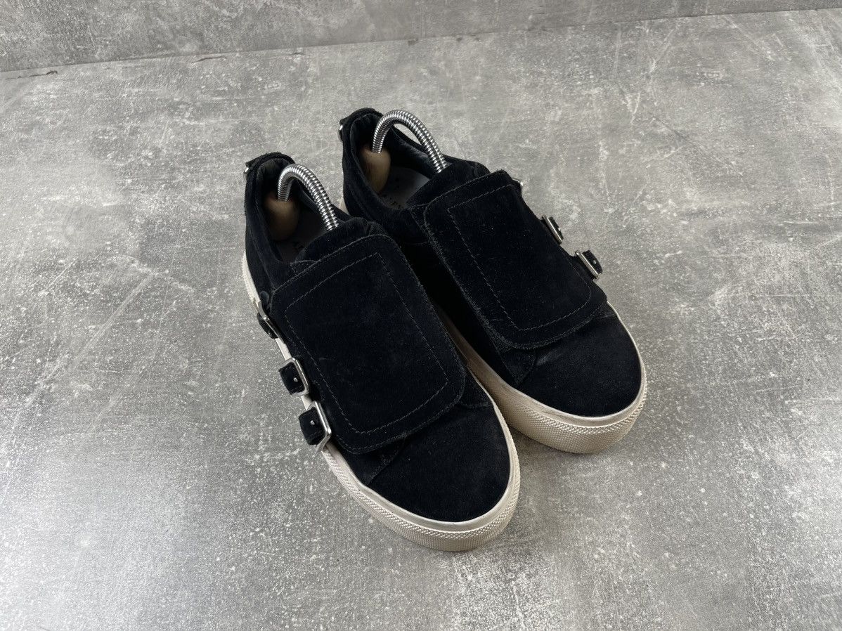 Alexander McQueen × Vintage Alexander McQueen Platform Suede Black Y2K Sneakers Size US 9 / IT 39 - 3 Thumbnail