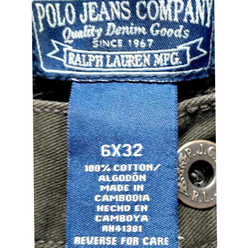 Vintage Polo Jeans Company Ralph Lauren Olive Green Pants Denim Size 6x32 Size 28" / US 6 / IT 42 - 5 Thumbnail