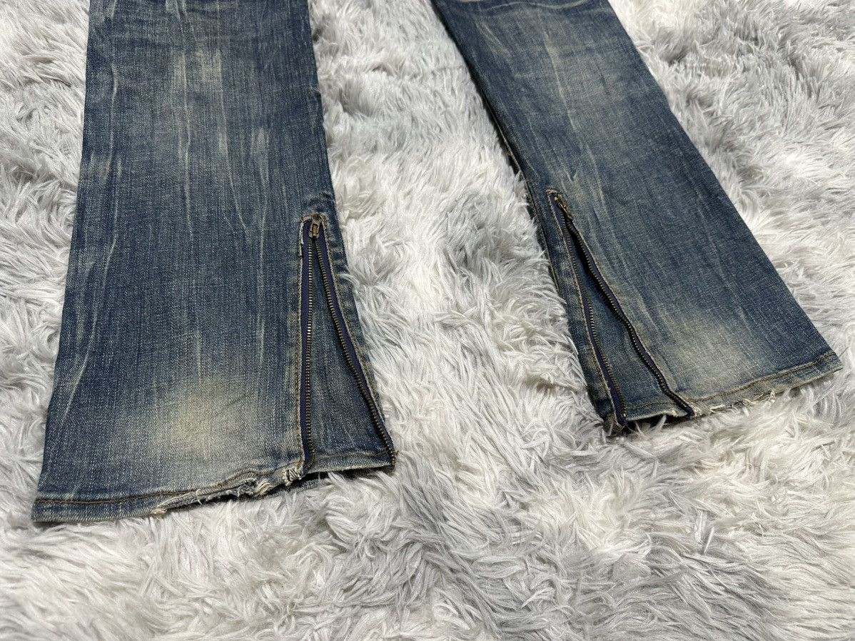 GOA 🔥Y2K Archived Goa Mud Wash Zipper Flared Denim Distressed Size US 34 / EU 50 - 17 Thumbnail