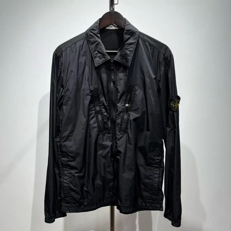 Stone Island Stone Island Men's Black Nylon Lightweight Jacket 0089 Size US M / EU 48-50 / 2 - 1 Thumbnail