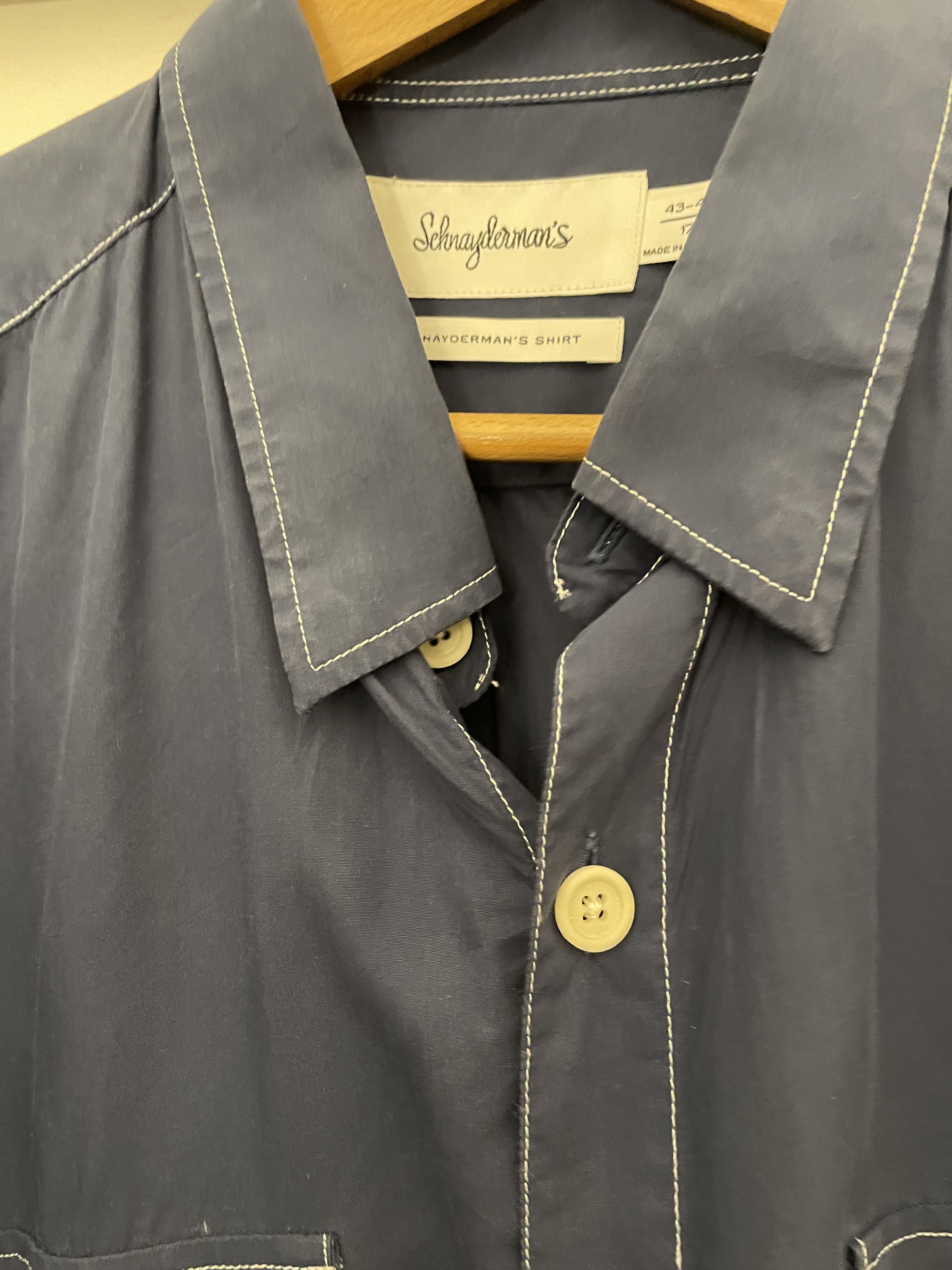 Schnaydermans Men's tencel 43-44 size 17 Size US XL / EU 56 / 4 - 2 Thumbnail