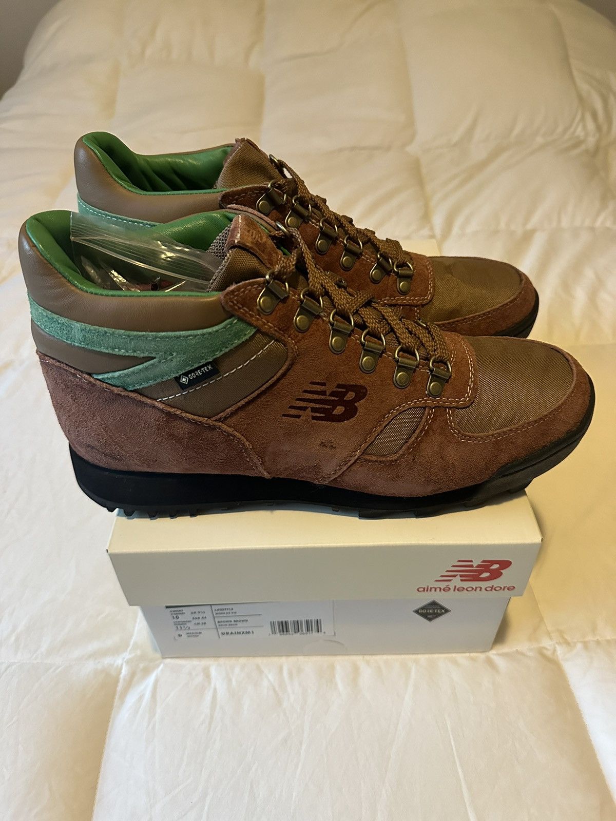 image of Aime Leon Dore x New Balance Ald New Balance Rainier Shoes in Brown, Men's (Size 10)