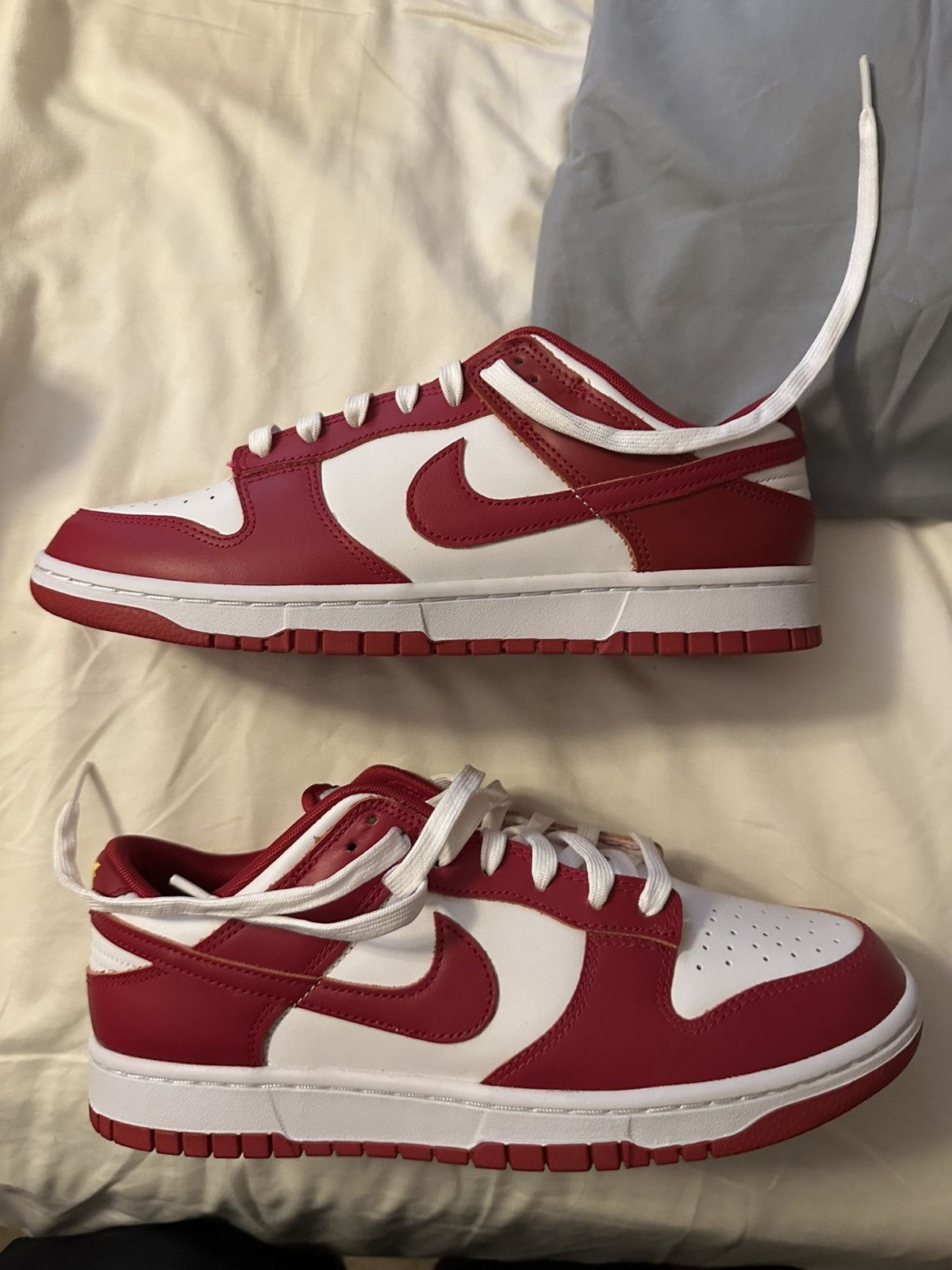 Nike Dunk 9.5 Red/White Size US 9.5 / EU 42-43 - 5 Thumbnail