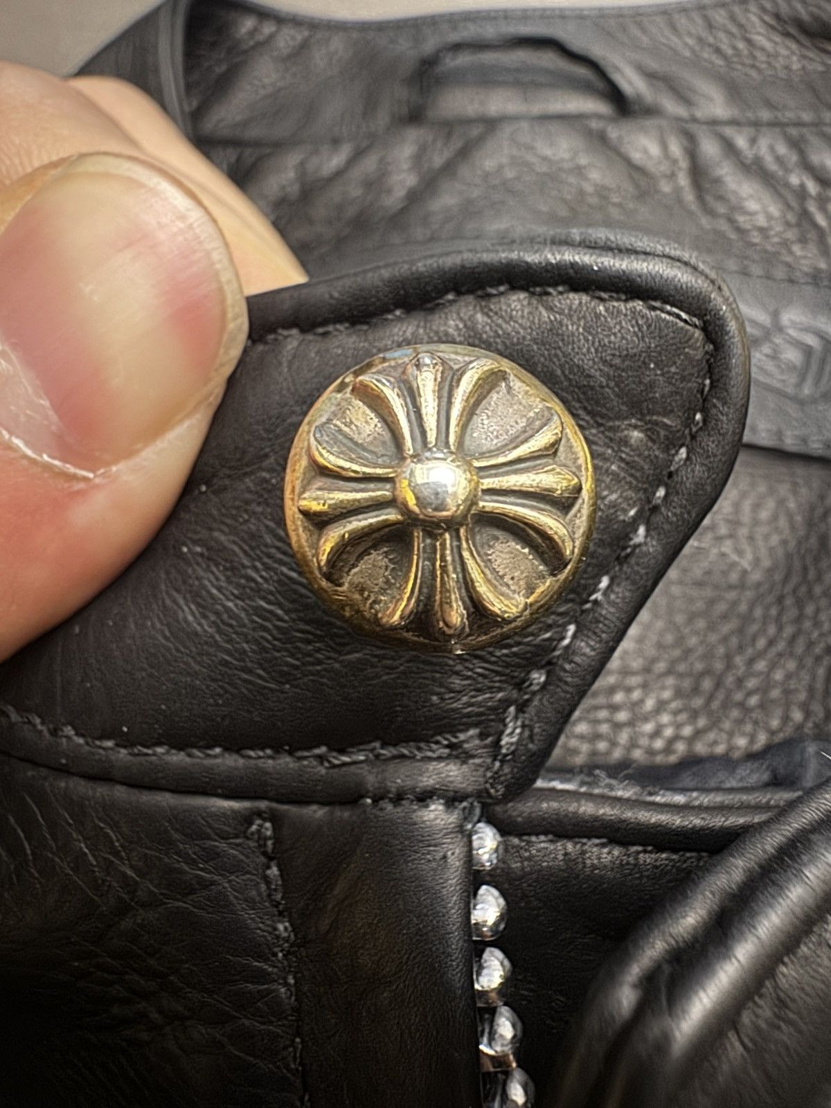 Chrome Hearts chrome hearts sex records leather jacket Size US L / EU 52-54 / 3 - 6 Thumbnail
