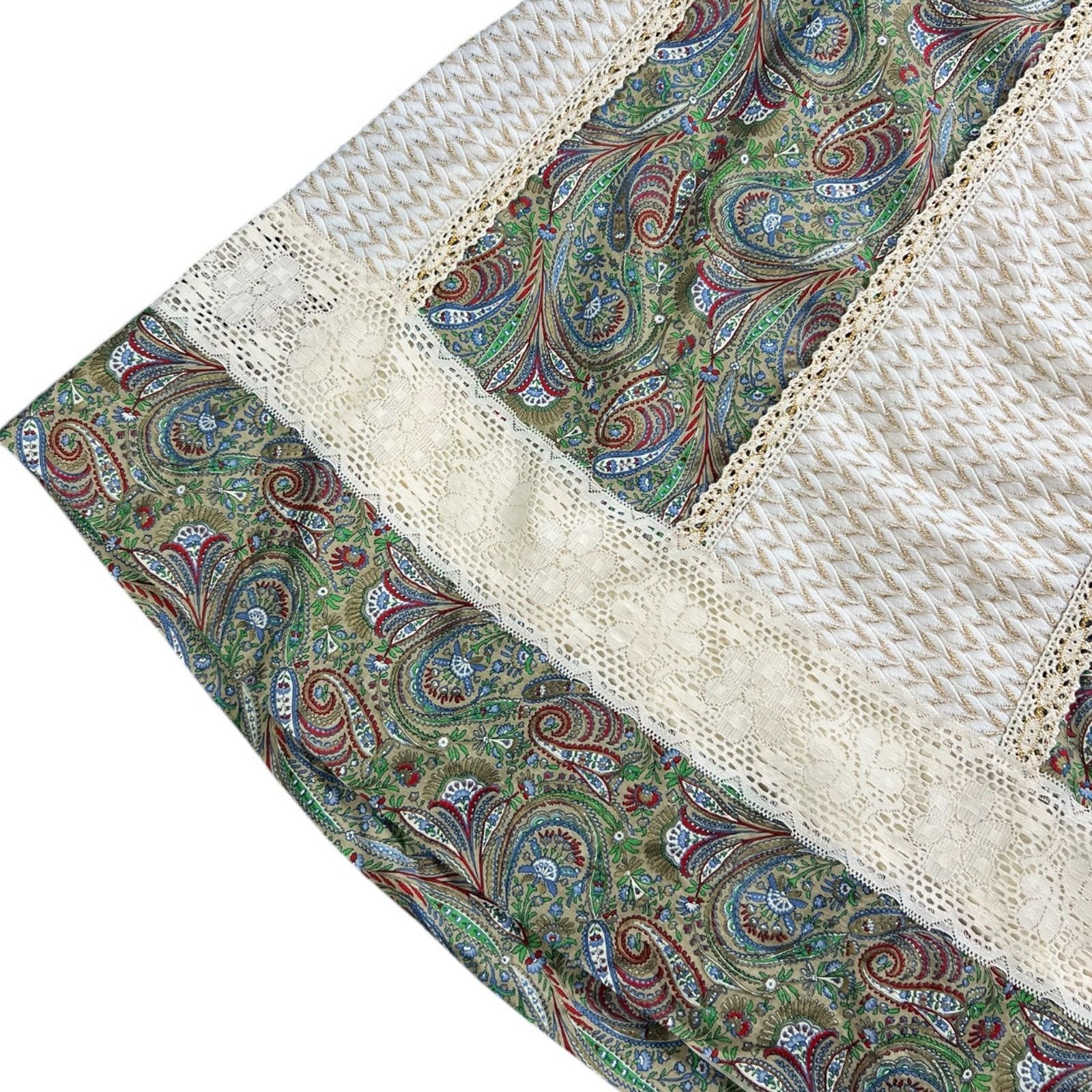 Other 70s Tumbleweeds Prairie Cottagecore Maxi Skirt Paisley O/S Size 36" / US 14 / IT 50 - 4 Thumbnail
