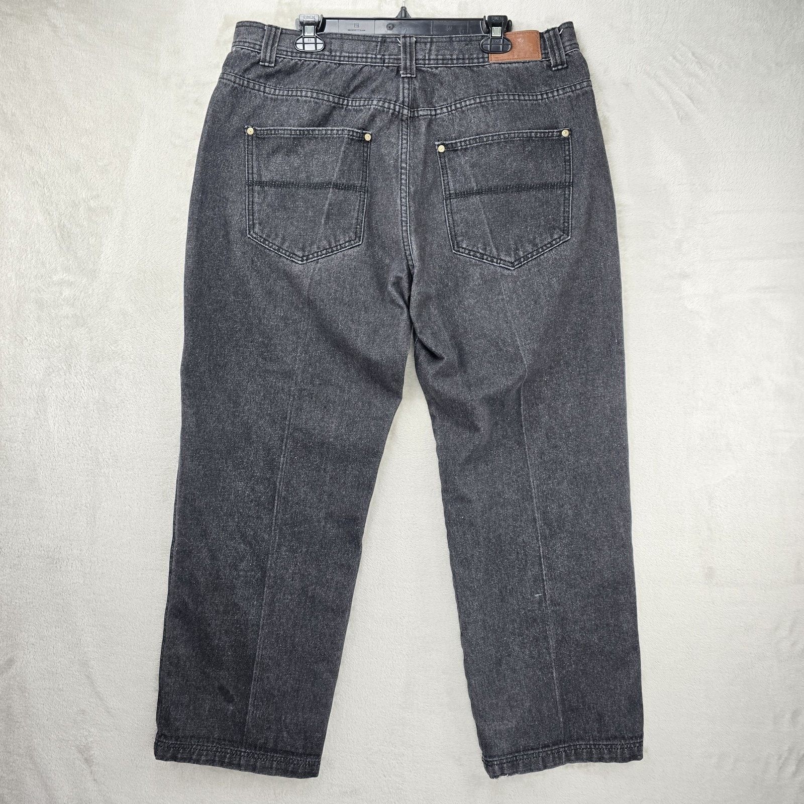 Other Rock N Run Jeans Mens 38x29 Black Denim Baggy Y2K Vintage Size US 38 / EU 54 - 6 Thumbnail