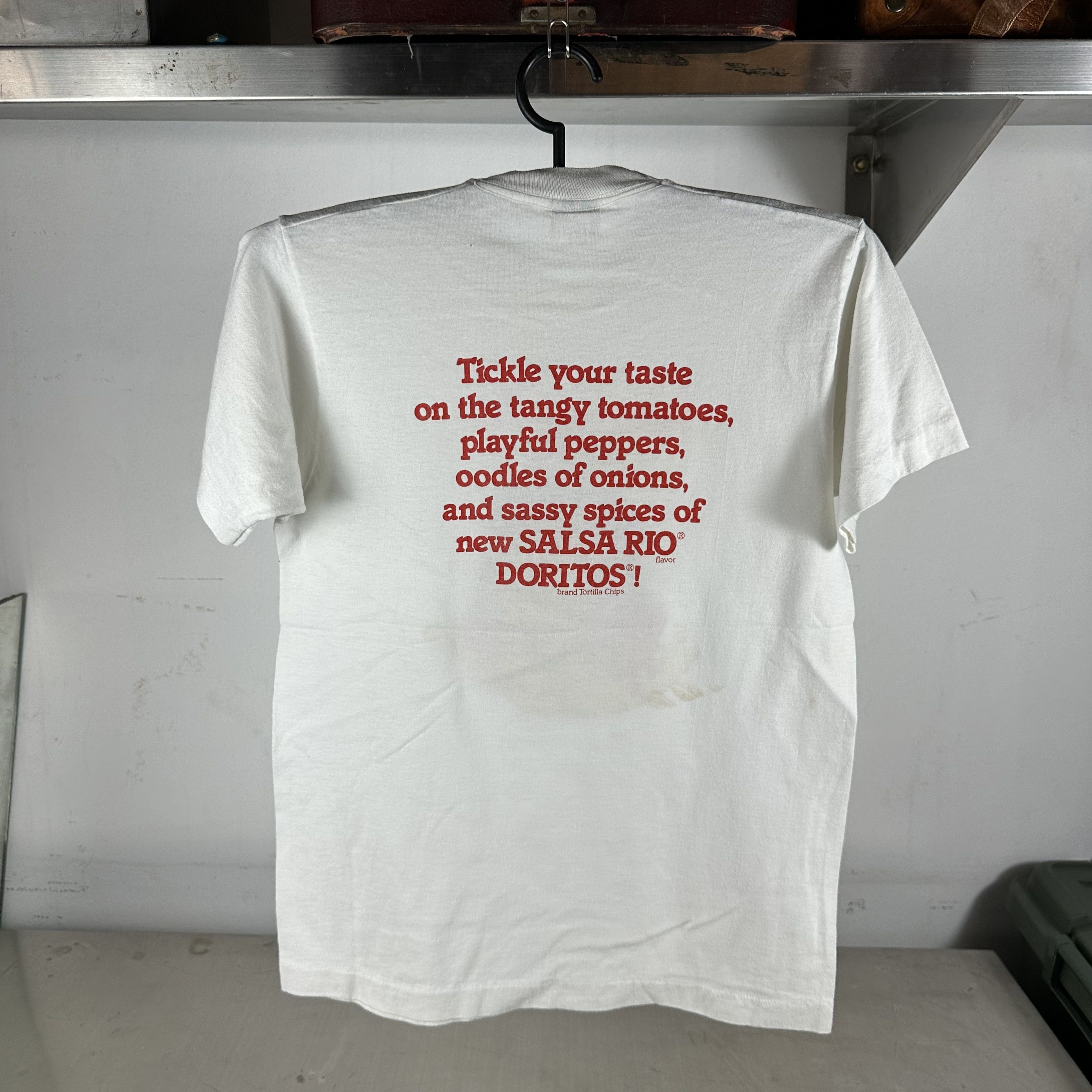 Vintage 80s Doritos Tortila Chips Salsa Rio Flaver Snack T-Shirt Size US M / EU 48-50 / 2 - 3 Thumbnail