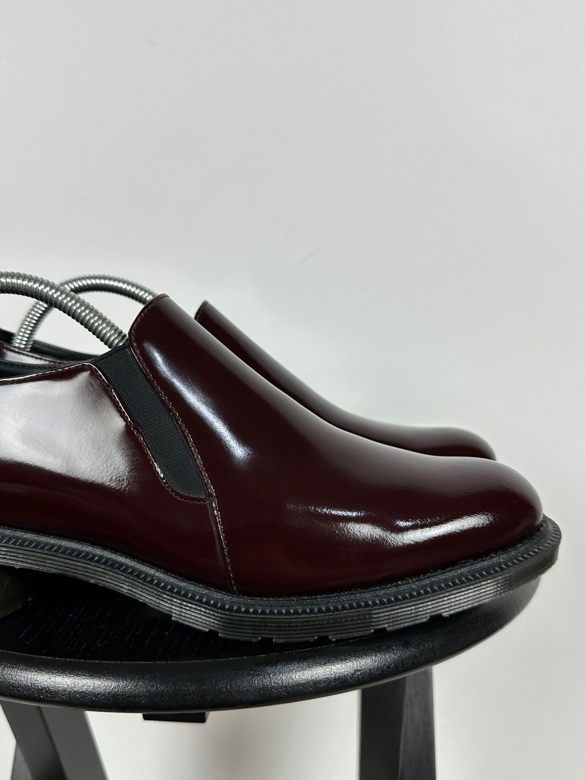 Dr. Martens Dr. Martens Rosyna Burgundy Polished Smooth Leather Loafers Size US 10.5 / IT 40.5 - 13 Thumbnail