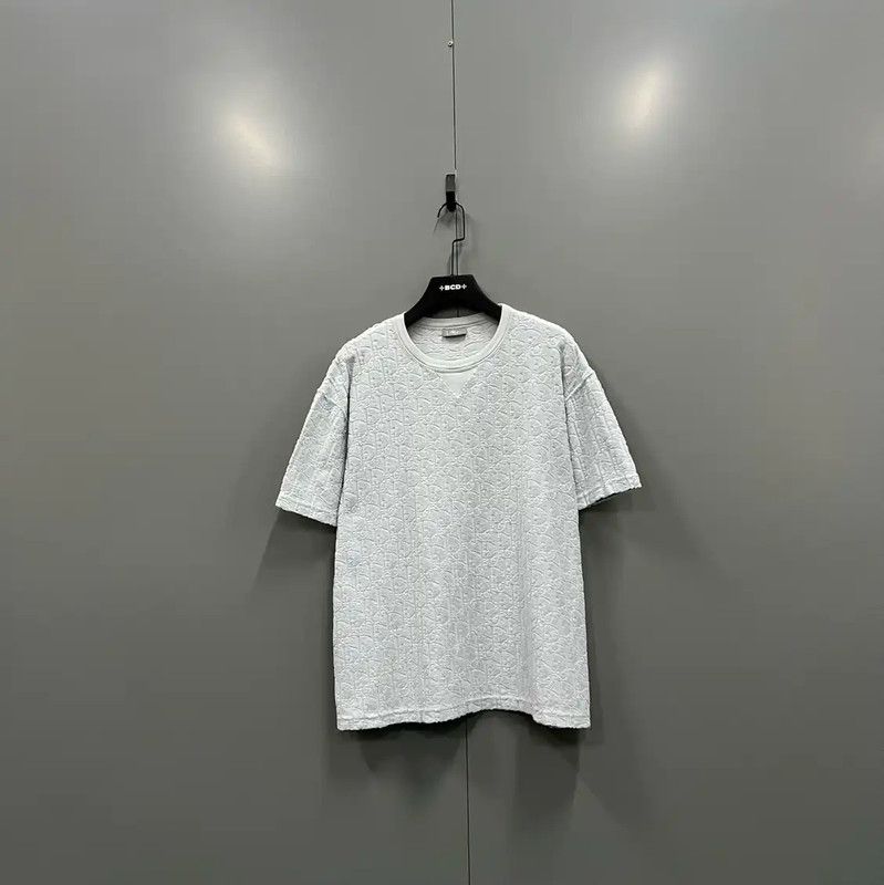 Dior Summer Blue Logo Short Sleeve Tee 0089
