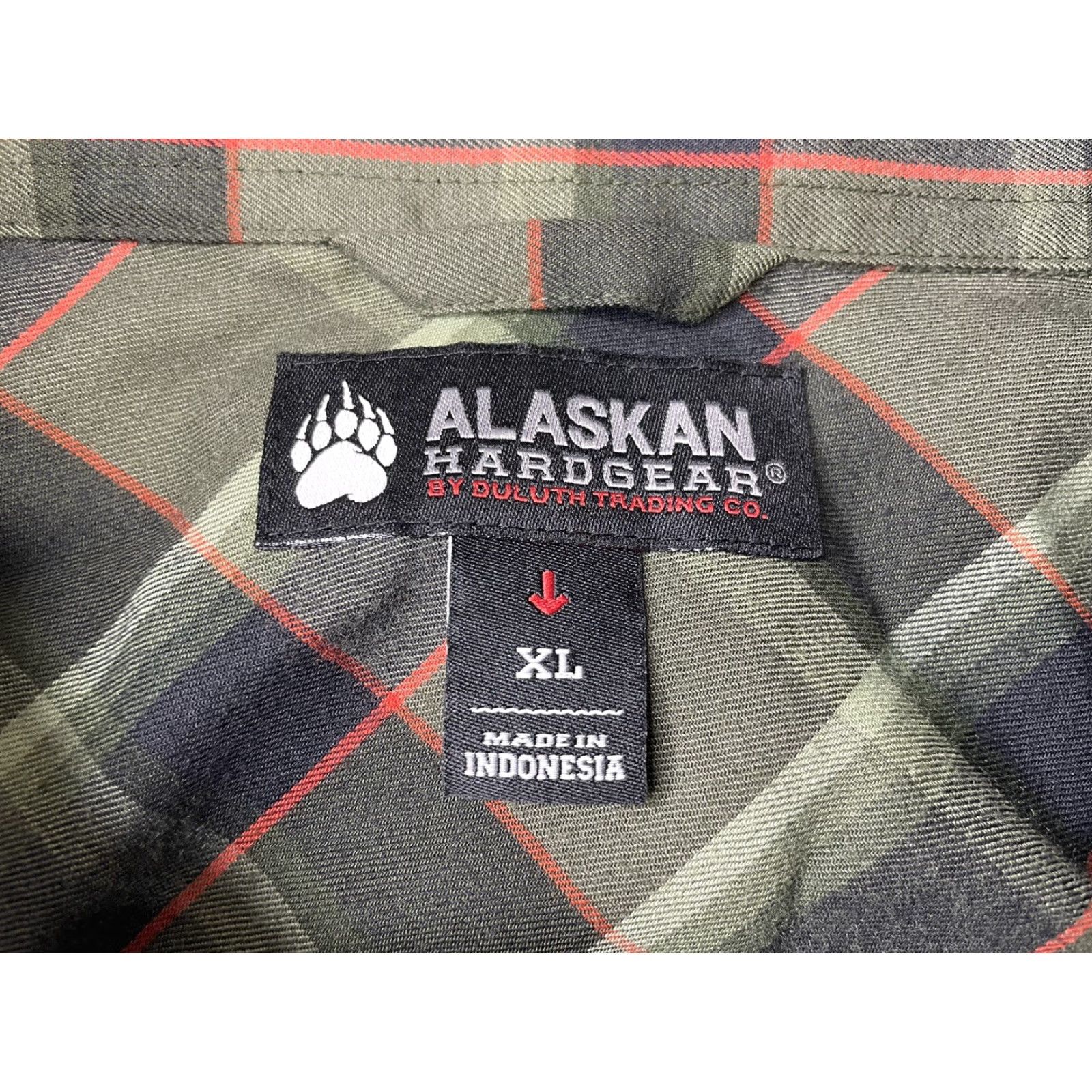 Vintage VINTAGE Alaskan Hardgear Shirt Flannel Plaid Button-Down Green Mens XL Size US XL / EU 56 / 4 - 3 Thumbnail