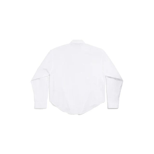 Balenciaga o1bcso1str0326 Regular Fit Shirt in White Size S / US 4 / IT 40 - 2 Thumbnail