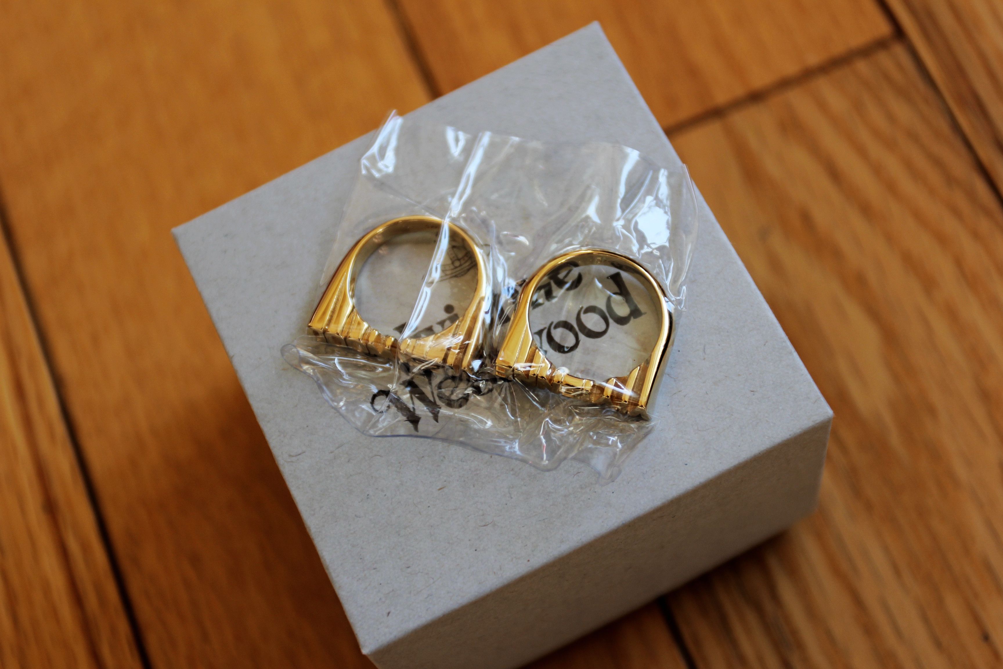 Vivienne Westwood BNWT AW25 VIVIENNE WESTWOOD ESSEX SIGNATURE DOUBLE RING XL Size ONE SIZE - 2 Thumbnail