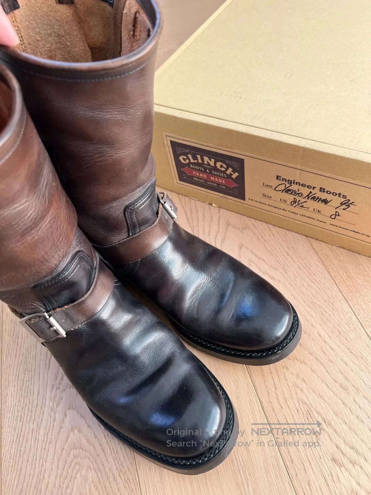 Clinch Boots Clinch Horsehide Engineer Boots . Size US 8.5 / EU 41-42 - 3 Thumbnail