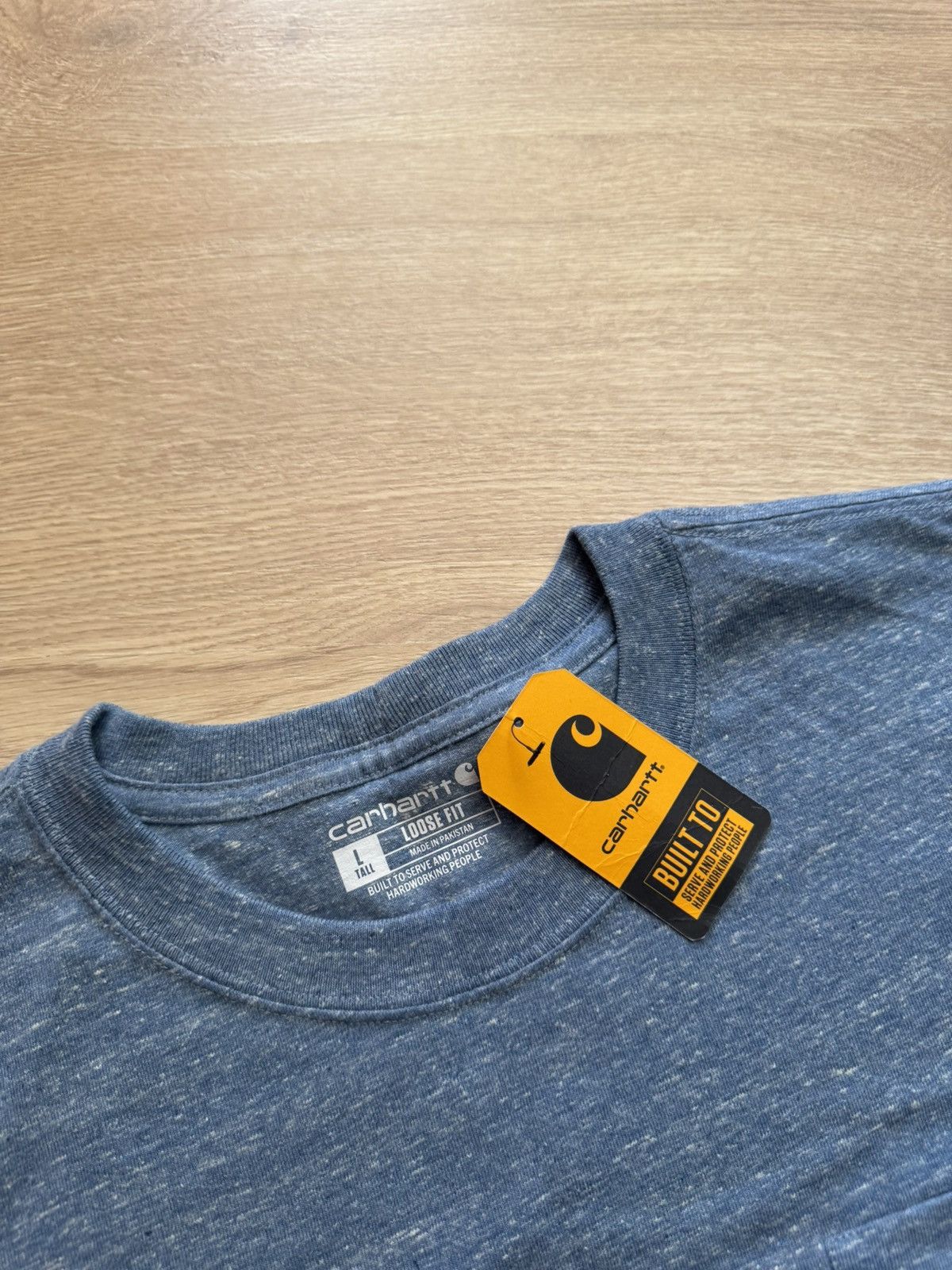 Carhartt Carhartt Loose Fit Tall Blue Pocket T-Shirt Size US XL / EU 56 / 4 - 4 Thumbnail