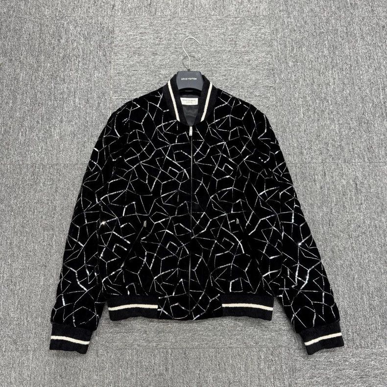 Saint Laurent Paris Saint Laurent 19 FW catwalk with black velvet scales, glass Size US M / EU 48-50 / 2 - 1 Thumbnail