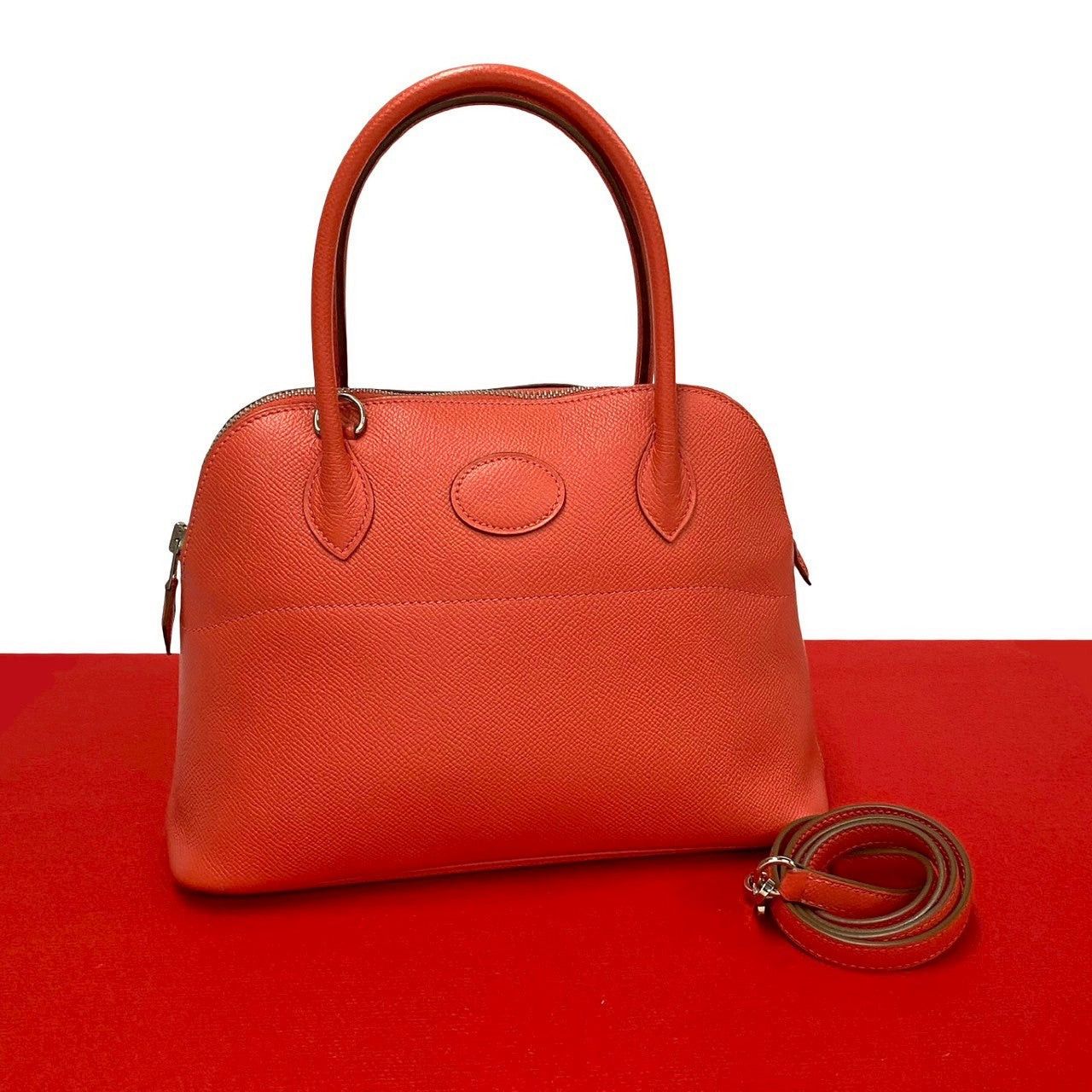 Hermes Hermes Shoulder Bag Pink Leather Size ONE SIZE - 1 Thumbnail
