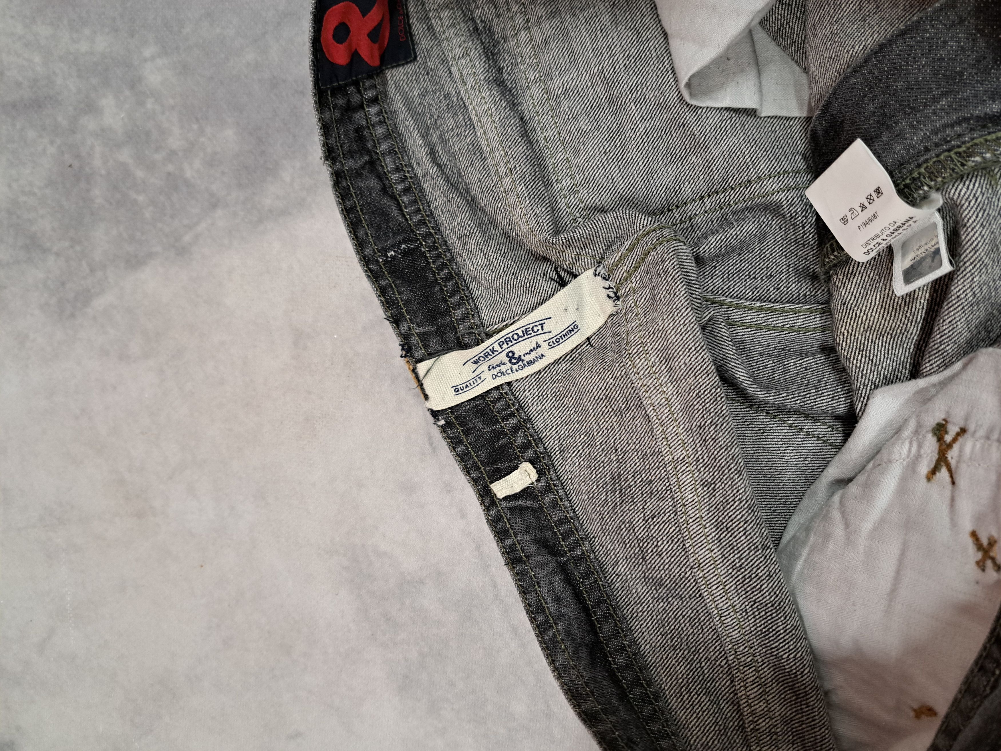 Vintage 00s Dolce Gabbana Archive Denim Zip Pocket Pants DOLCE