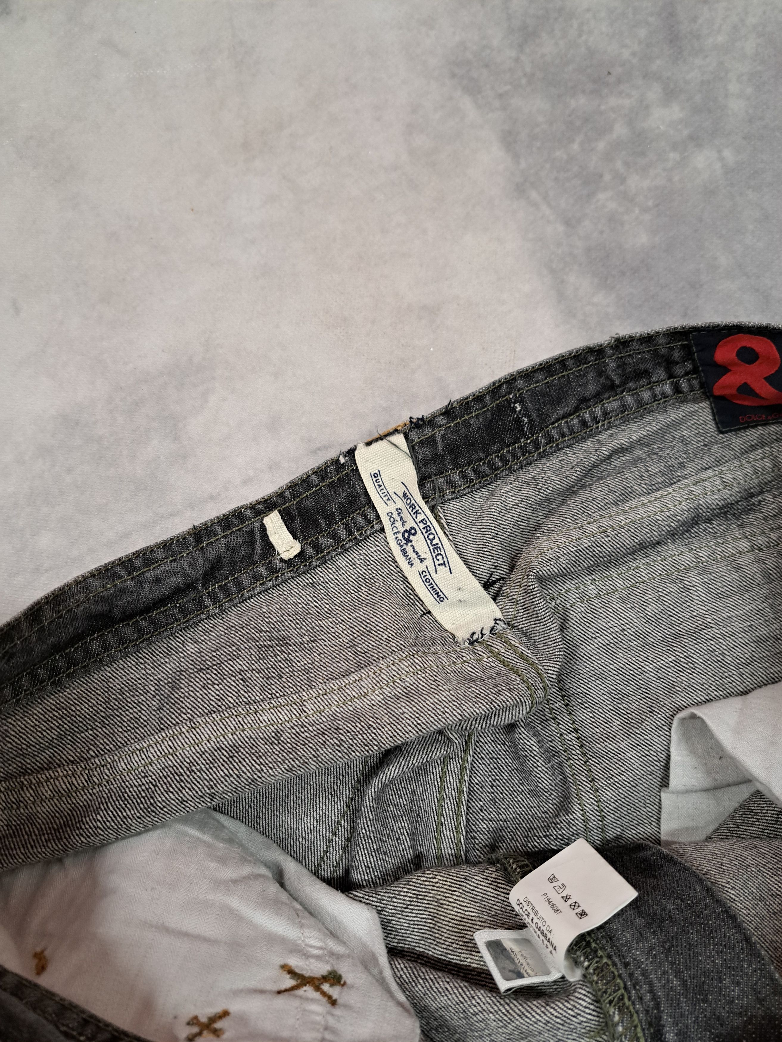 Dolce & Gabbana Vintage 00s Dolce Gabbana Archive Denim Zip Pocket Pants Size US 32 / EU 48 - 6 Thumbnail
