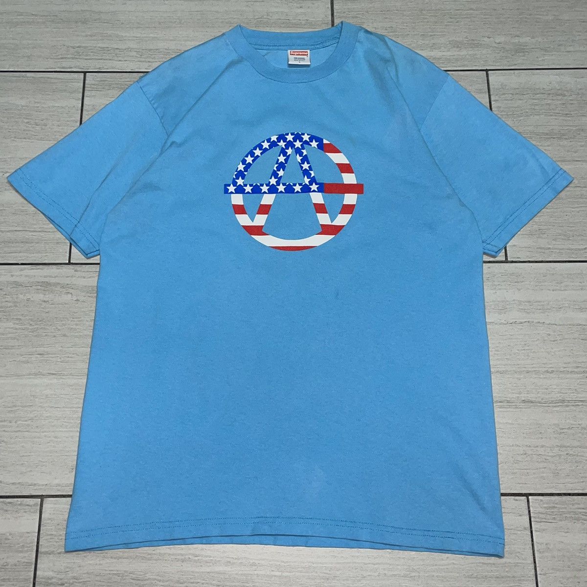 Supreme Supreme 2008 Anarchy Flag T-shirt RARE Size US L / EU 52-54 / 3 - 1 Thumbnail