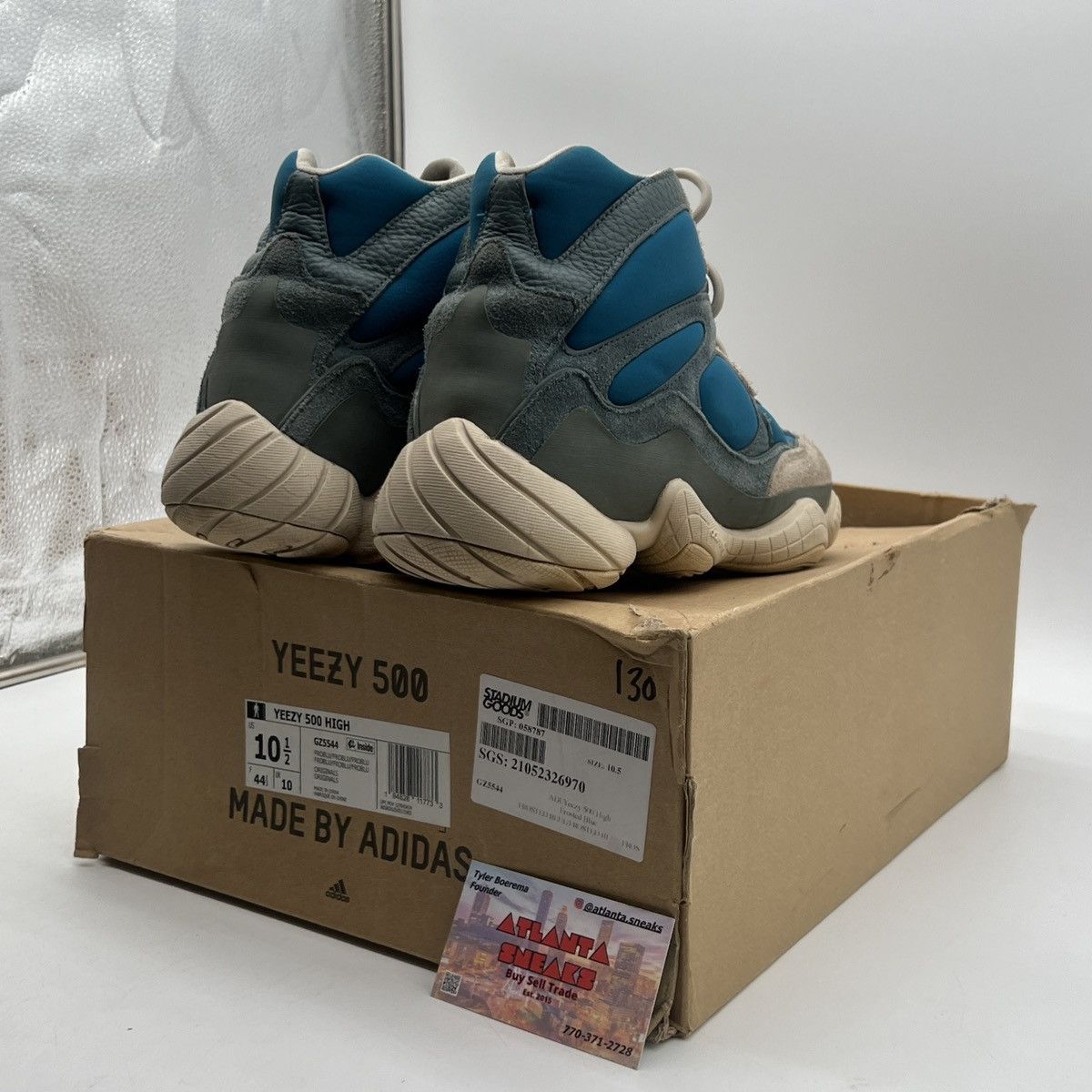 Adidas Yeezy 500 high frosted blue Size US 10.5 / EU 43-44 - 5 Thumbnail
