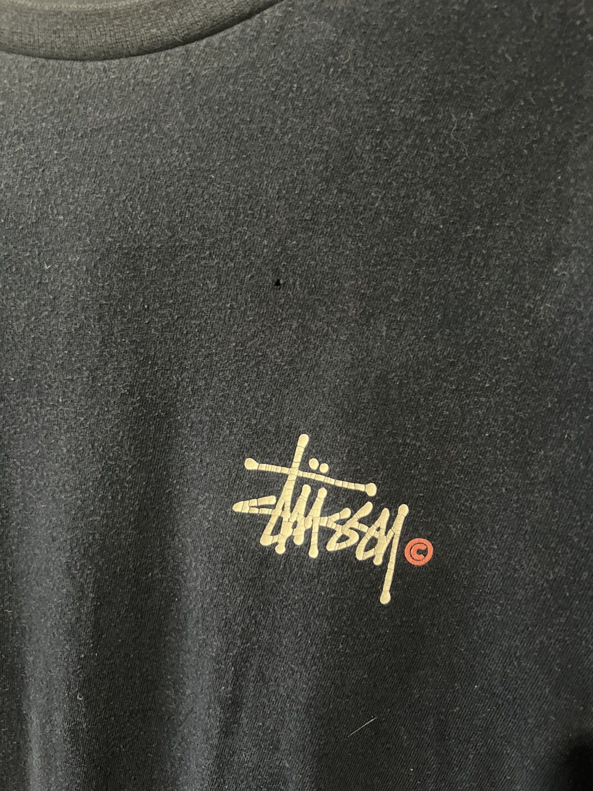 Stussy VINTAGE STUSSY BIG BACK LOGO PRINT AOP T SHIRT DESTROYED Size US S / EU 44-46 / 1 - 6 Thumbnail
