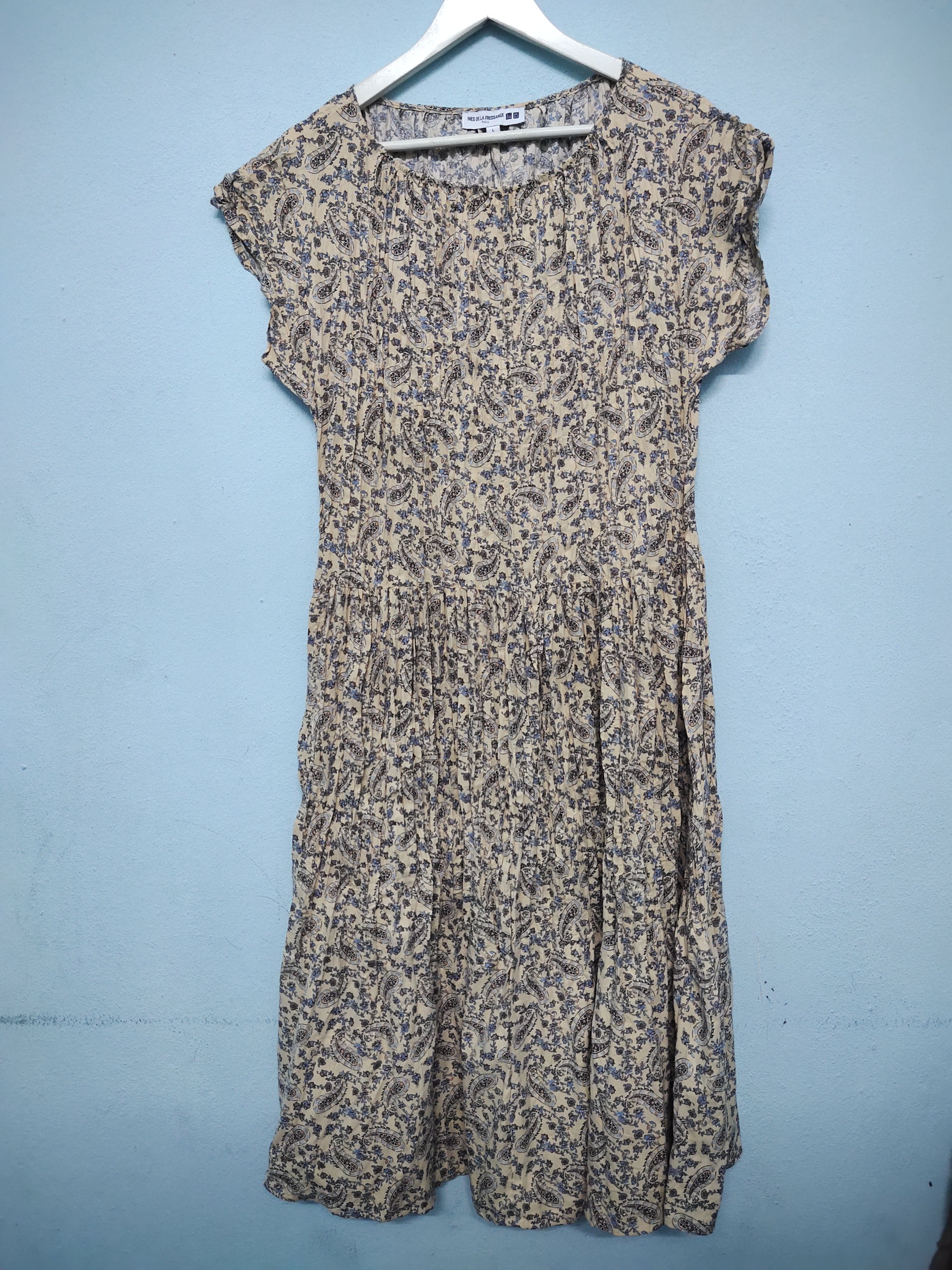 Japanese Brand × Uniqlo Women's French Dress Ines de la Fressange Paris Size L Size L / US 10 / IT 46 - 1 Thumbnail