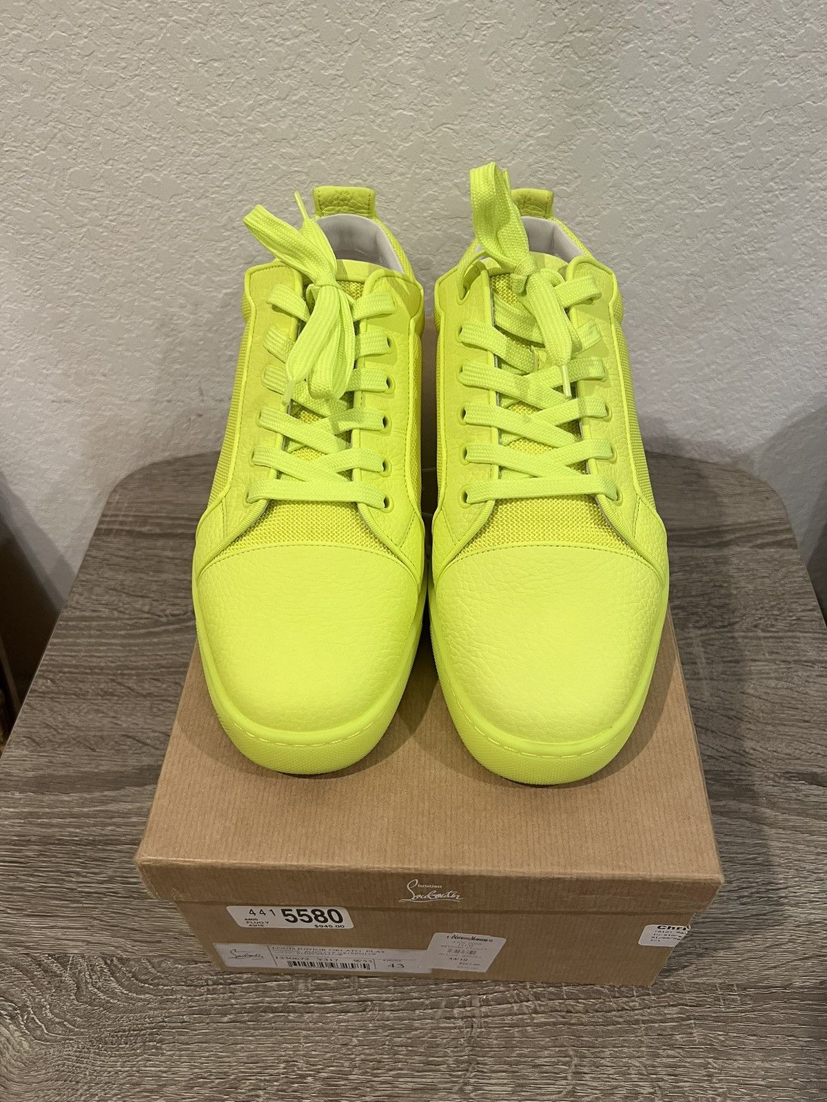 Christian Louboutin Christian Louboutin Louis Orlato Flat 'Fluo Yellow Size US 10 / EU 43 - 3 Thumbnail