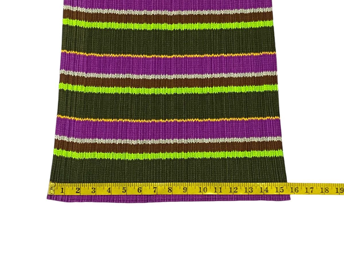 Issey Miyake × Pleats Please Issey Miyake Pleats Please Striped Multicolor Pleated Skirt Size 28" / US 6 / IT 42 - 15 Thumbnail
