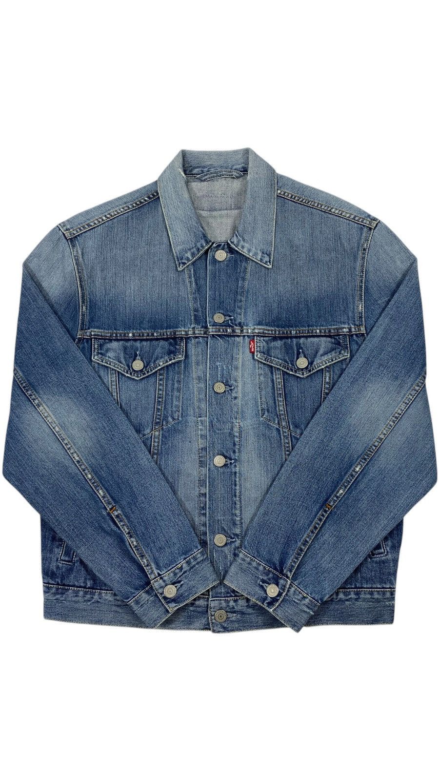 Levi's 🔥LASTDROP🔥 Levis Distressed Style Denim Jeans Trucker Jacket Size US L / EU 52-54 / 3 - 2 Thumbnail