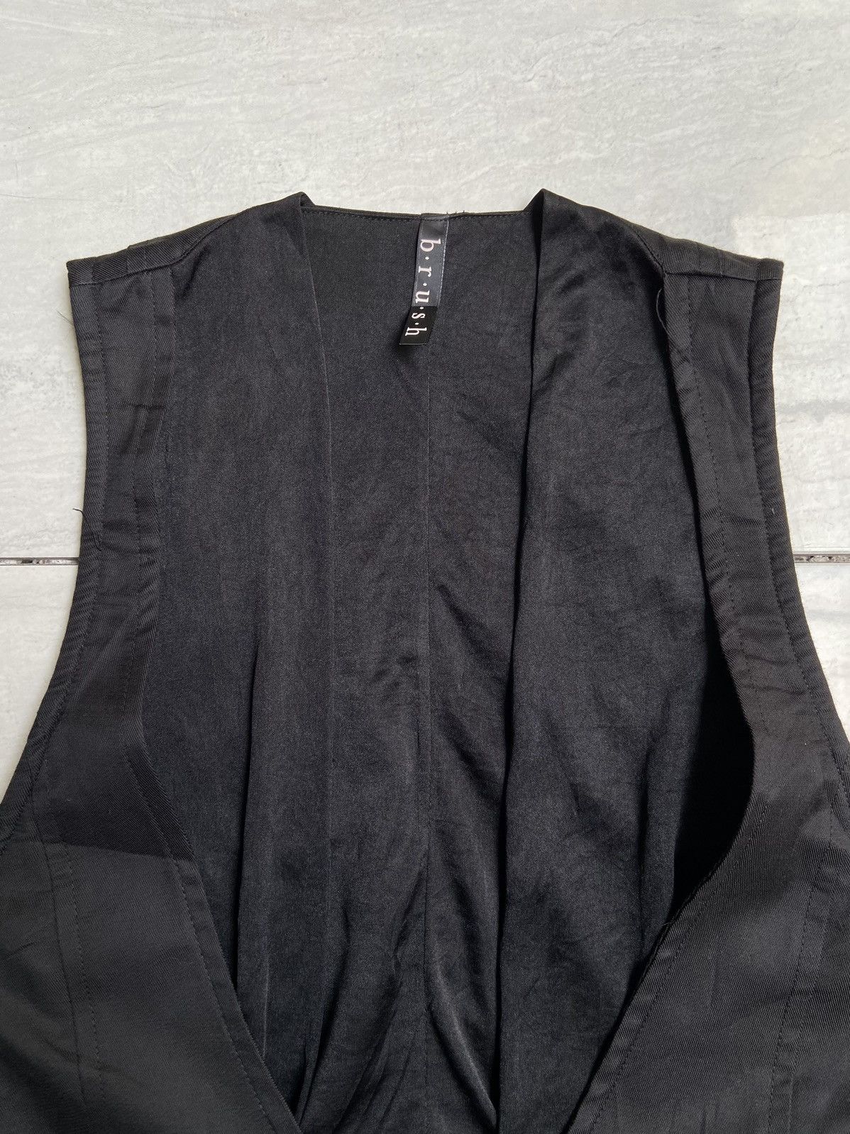 Designer × Japanese Brand B.R.U.S.H Black Vest Size US XXS / EU 40 - 9 Thumbnail