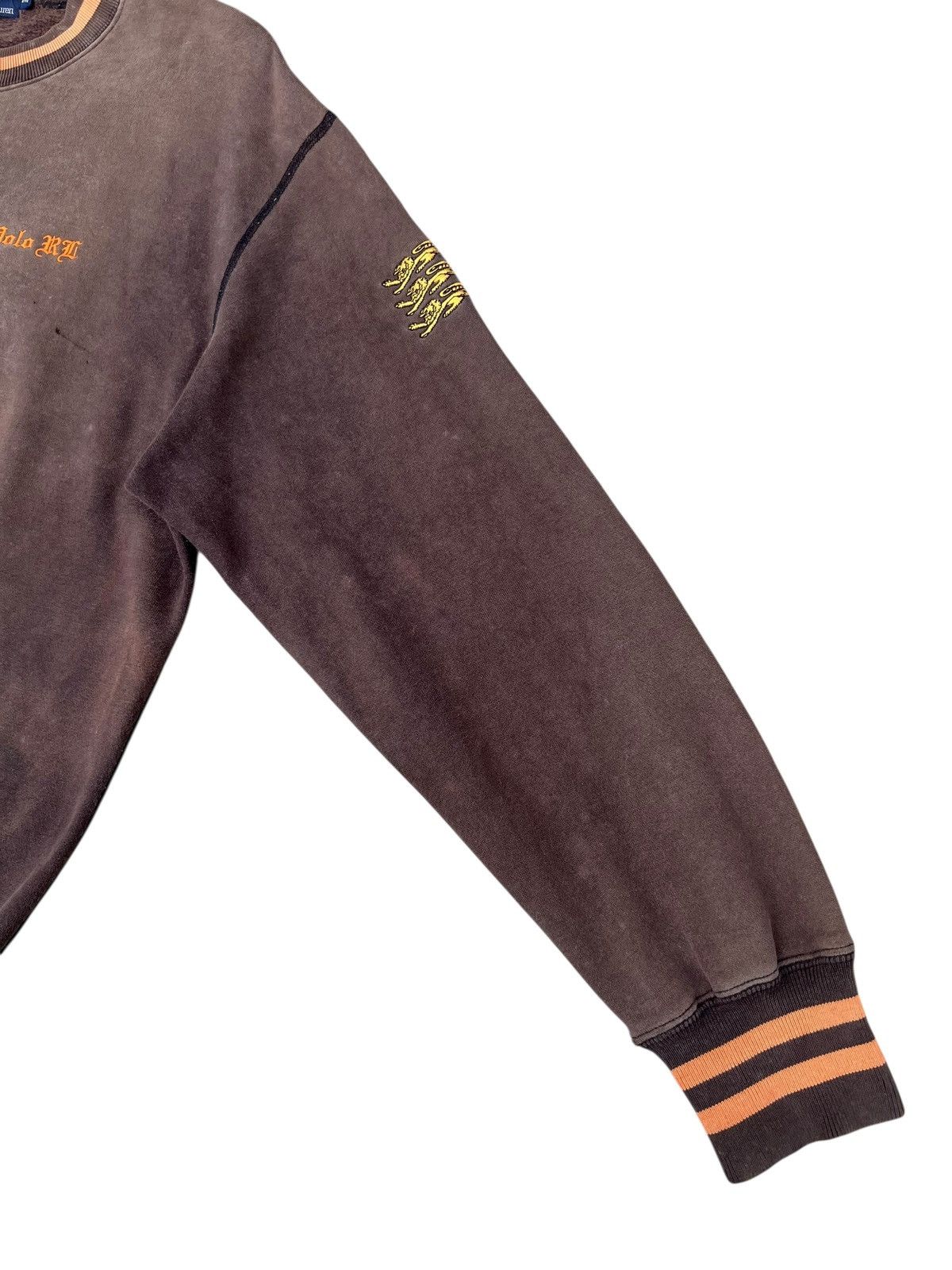 Polo Ralph Lauren Trashed 90s Polo Ralph Lauren Distress Sun Faded Sweatshirt Size US M / EU 48-50 / 2 - 10 Thumbnail