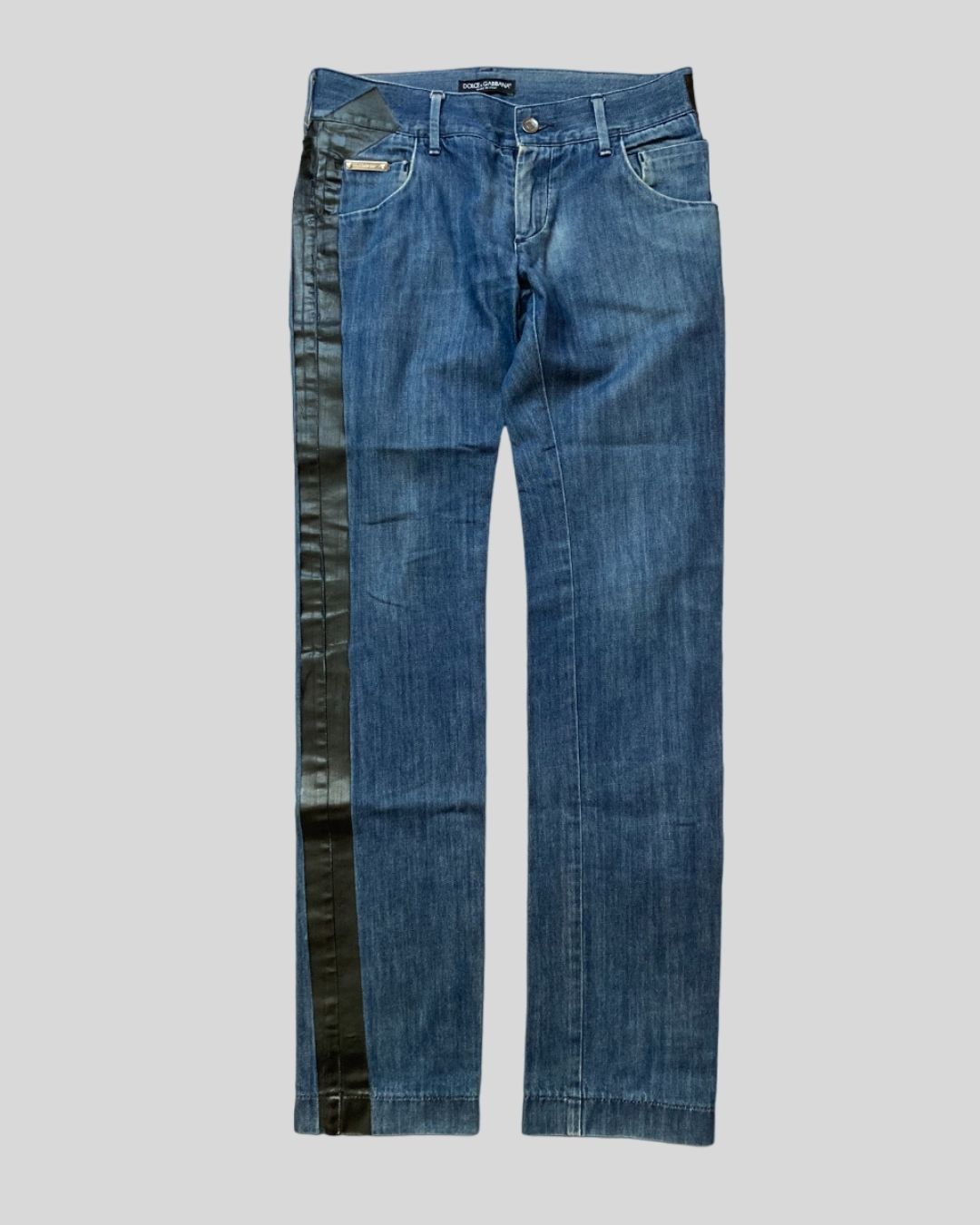 image of Dolce Gabbana x Vintage Dolce & Gabbana 2008 Archival Tape Denim Jeans in Blue, Men's (Size 31)