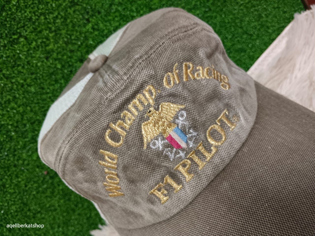Vintage VTG World Champ of Racing F1 Pilot Trucker Cap Size ONE SIZE - 16 Thumbnail