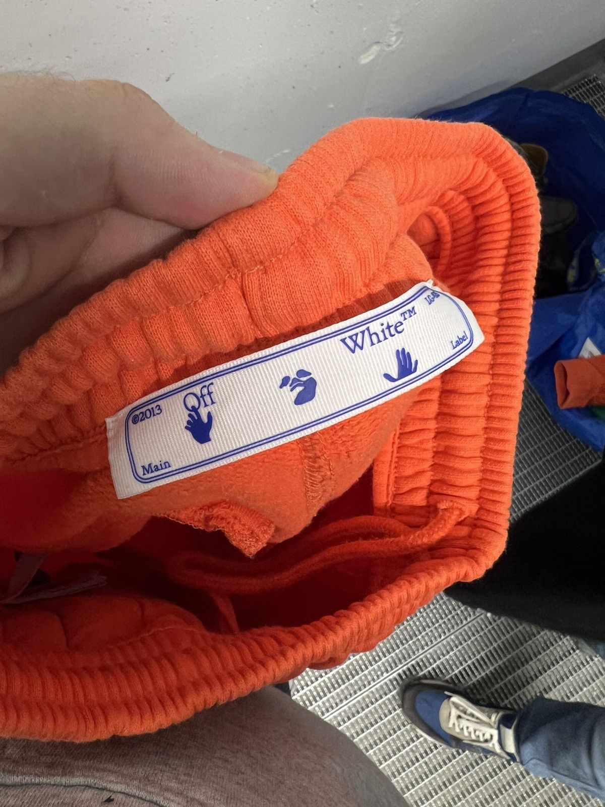 Off-White Orange Sprayed Arrows Logo Sweatpants Size US 28 / EU 44 - 4 Thumbnail