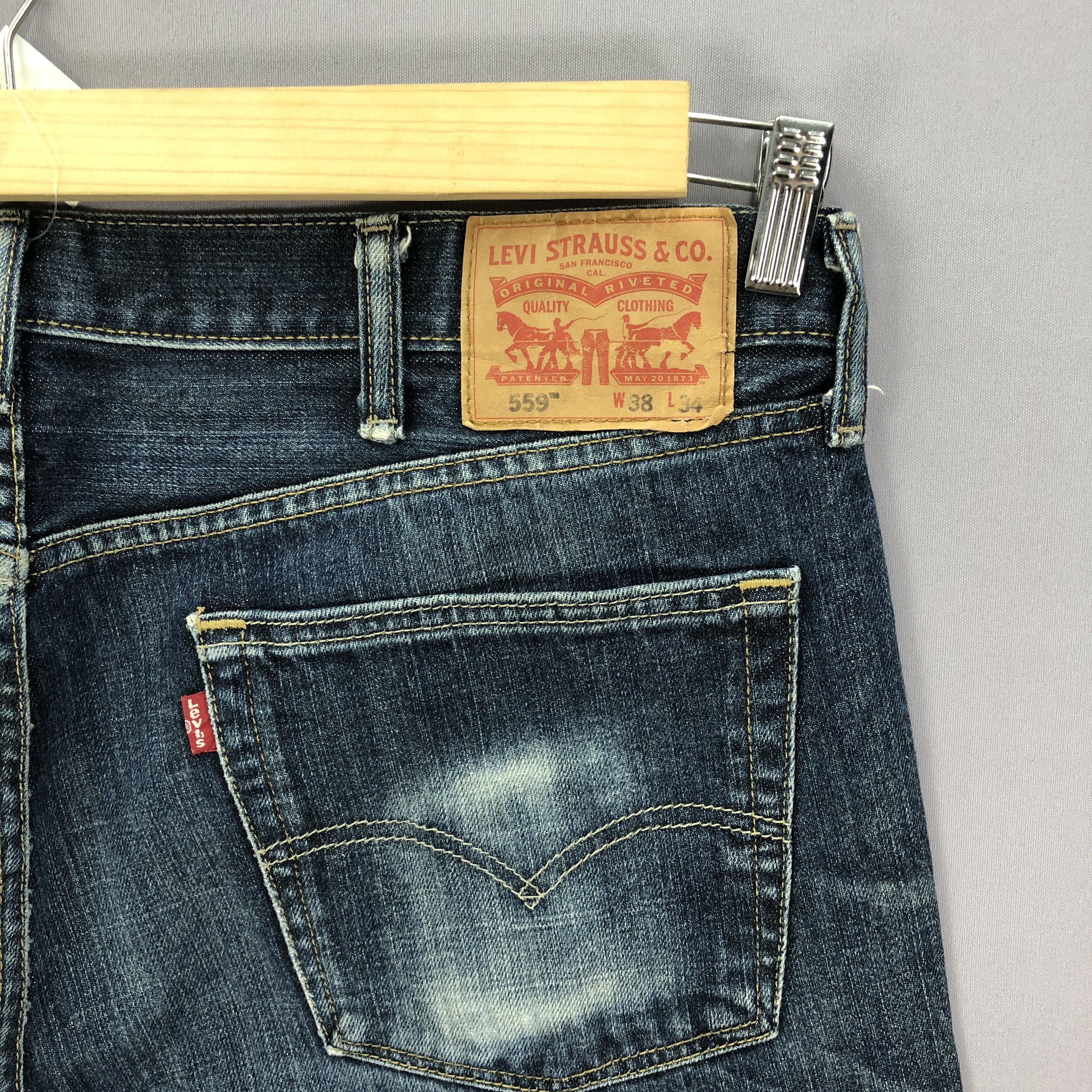 Levi's Vintage Baggy Levis 559 Jeans Levi's Blue Wash Denim Pant Size US 38 / EU 54 - 9 Thumbnail