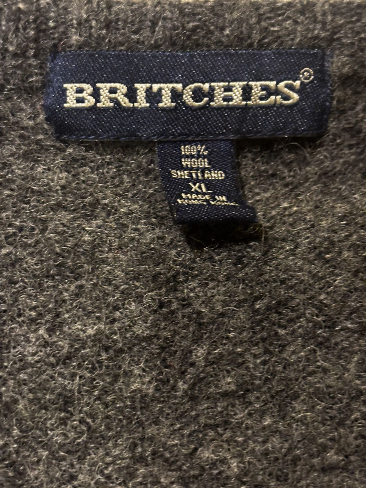 Britches Men’s gray wool vest0701 Size US XL / EU 56 / 4 - 3 Thumbnail