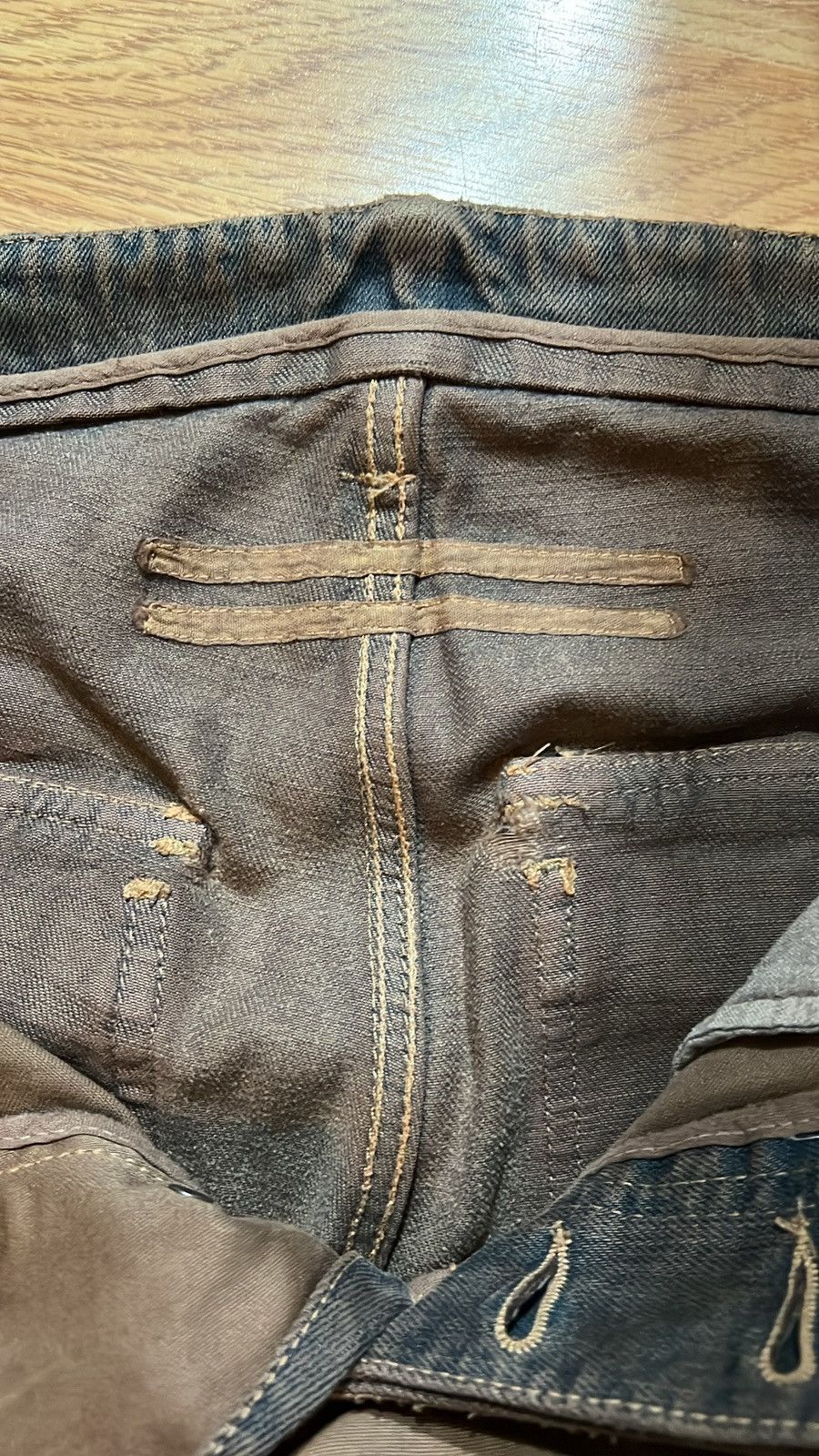 Rick Owens Rick Owens FW06 Dustulator Mudwash Dust Double Layer Aircuts Size US 32 / EU 48 - 13 Thumbnail