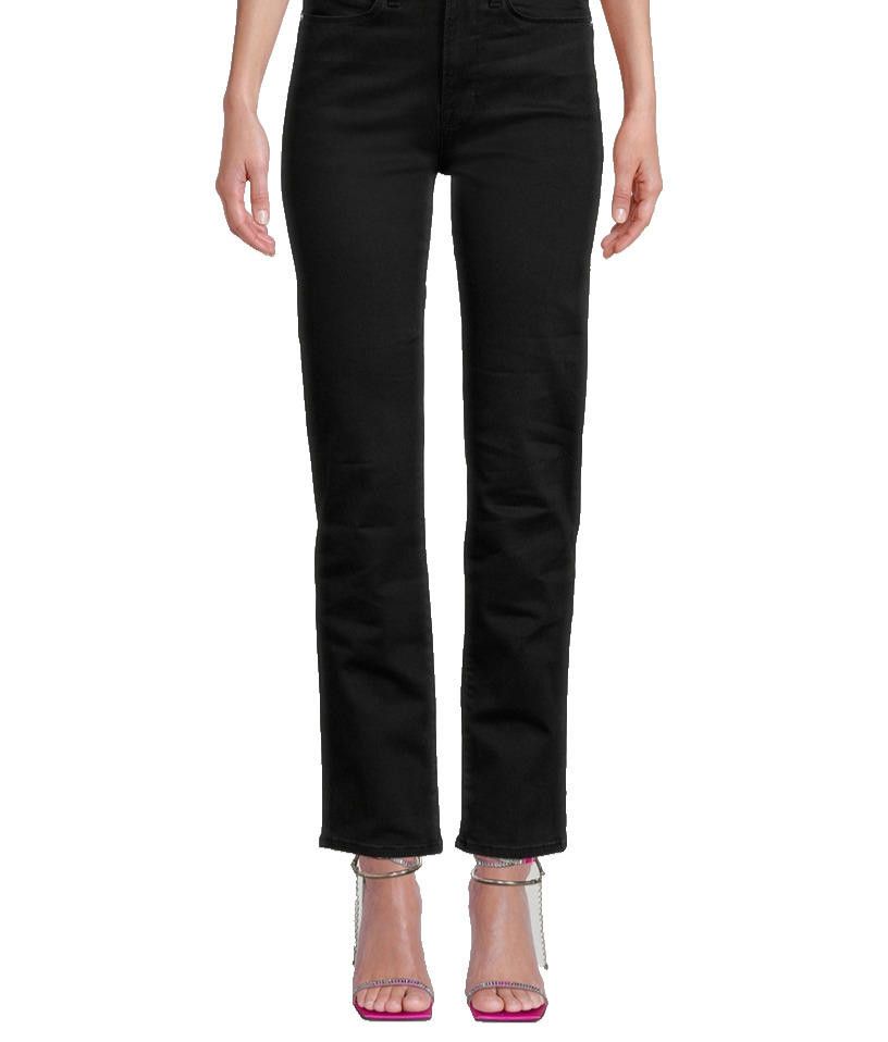 Frame Frame Women US29 Blackfinn Le Super High Straight Leg Jeans Size 29" - 4 Thumbnail