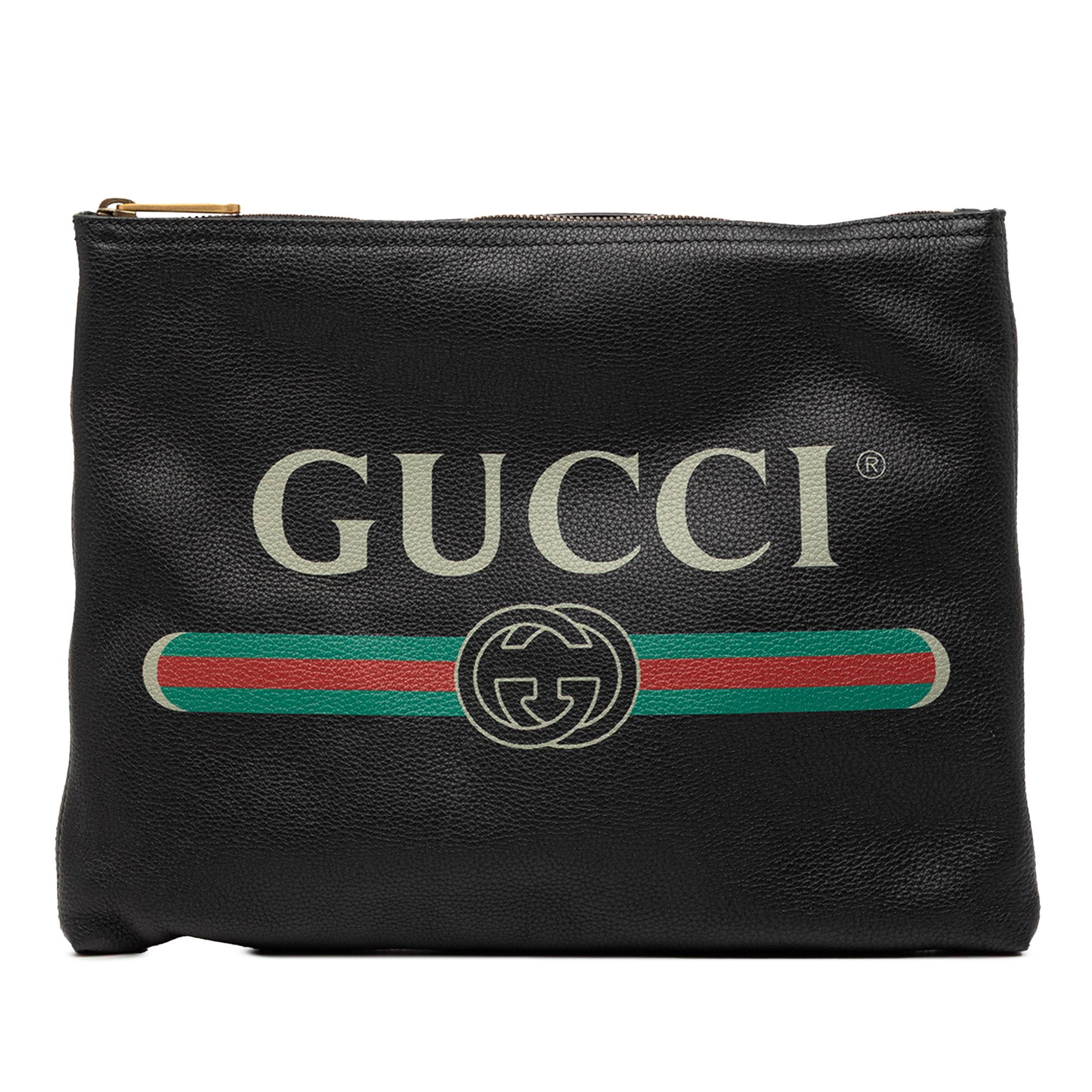 Gucci Gucci Medium Calfskin Logo Portfolio Clutch Size ONE SIZE - 1 Thumbnail
