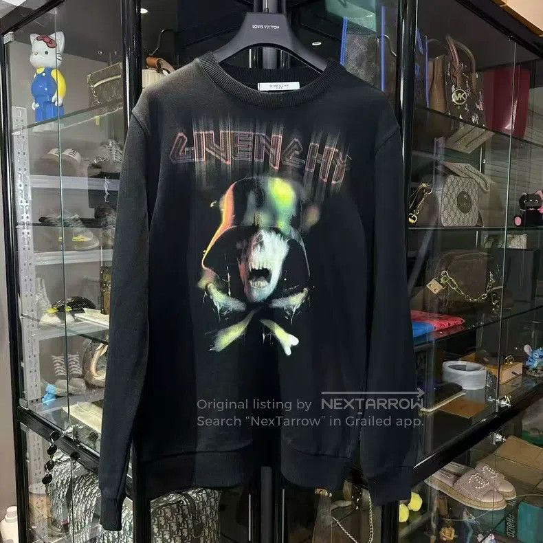Givenchy Givenchy Phantom Skull Crew Neck Sweatshirt Size US S / EU 44-46 / 1 - 1 Thumbnail