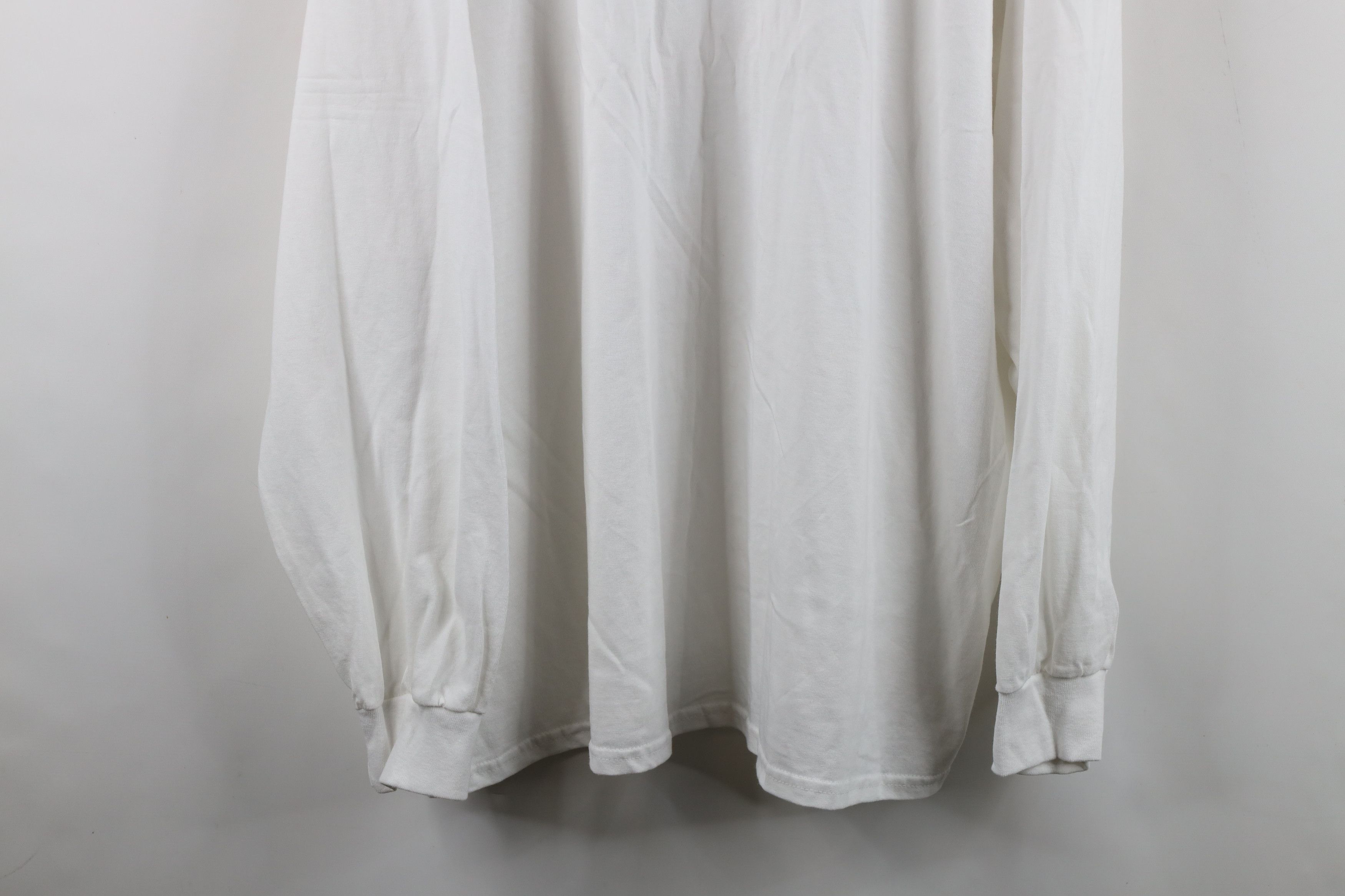 Vintage Vintage 90s Y2K Streetwear Cotton Long Sleeve T-Shirt White Size US XXL / EU 58 / 5 - 3 Thumbnail
